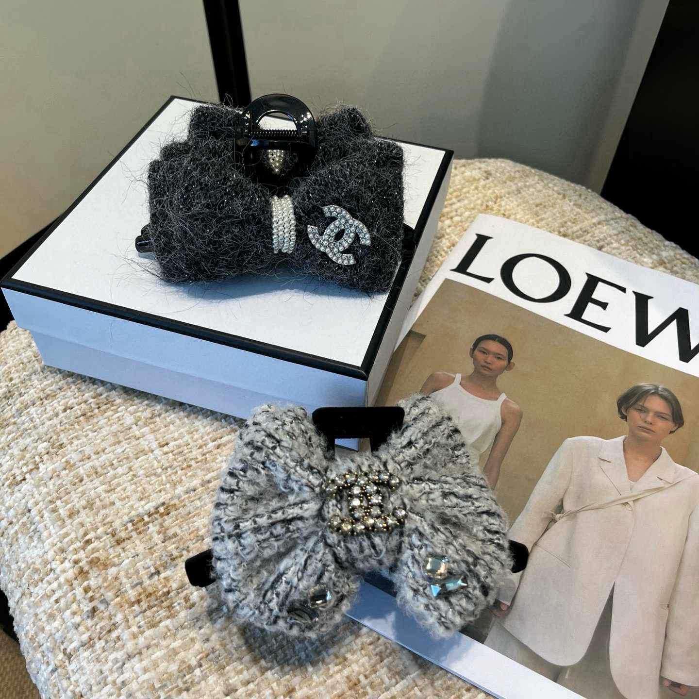 🎁配包装盒Chanel (香奈儿)最新款小香爆款抓夹，超级好看！名媛范儿十足，小仙女必备…