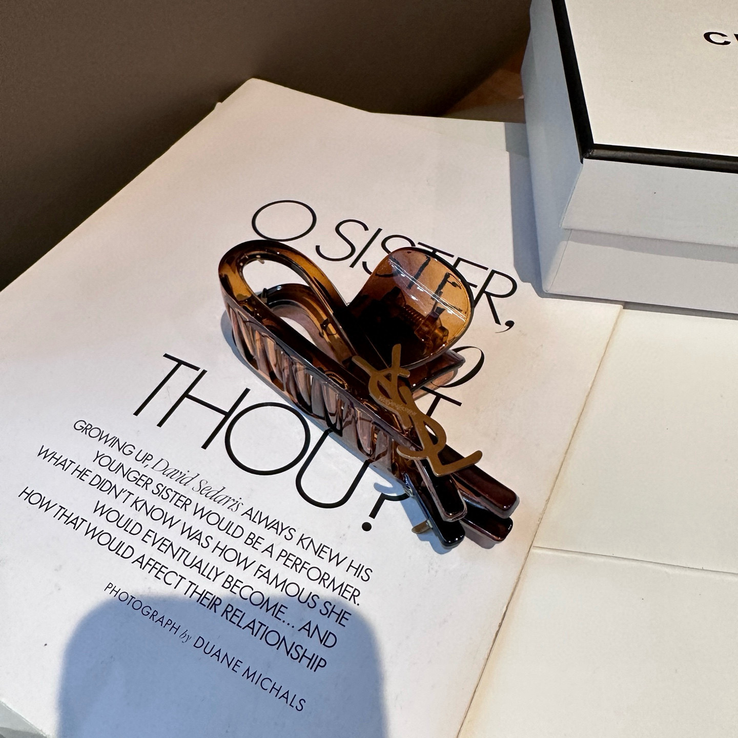 🎁配包装盒 YSL（圣罗兰）新款抓夹，名媛风气质美，时尚百搭，甜酷小姐姐必备…