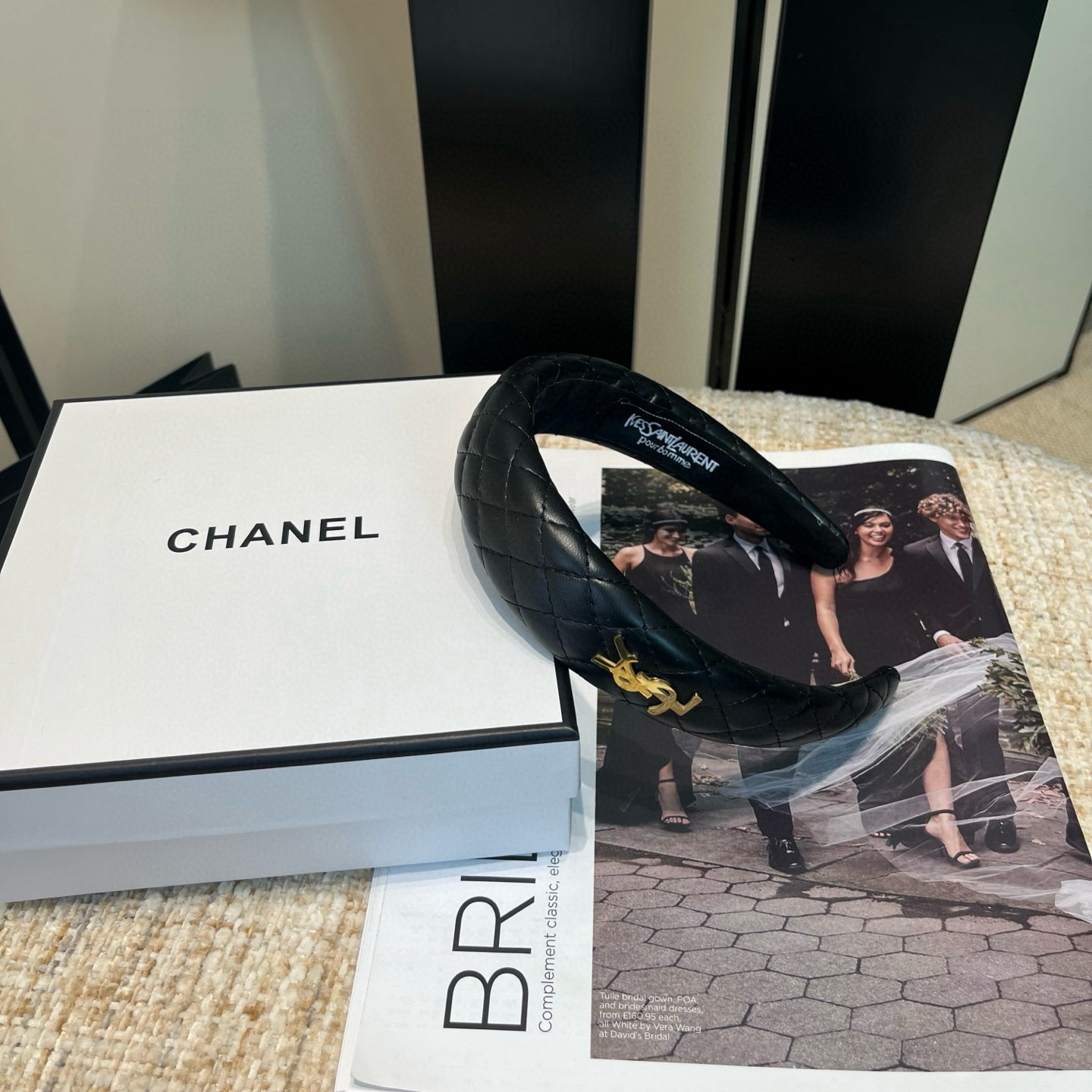 🎁配包装盒 YSL（圣罗兰）新款发箍，复古气质美，时尚百搭，甜酷小姐姐必备…