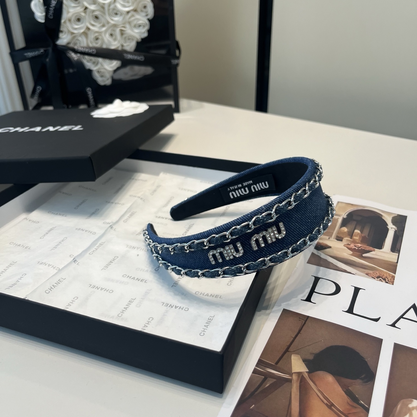 NO:770429,P Comes with packaging box miumiu's new chain headband. Simple, elegant, practical and versatile, worth buying!  hairpins,hairpins,miumiu,hairpins19860909P 配包装盒 miumiu新款链条发箍.简单优雅,实用百搭,值得入手！发夹,发夹,miumiu,hairpins,accessory