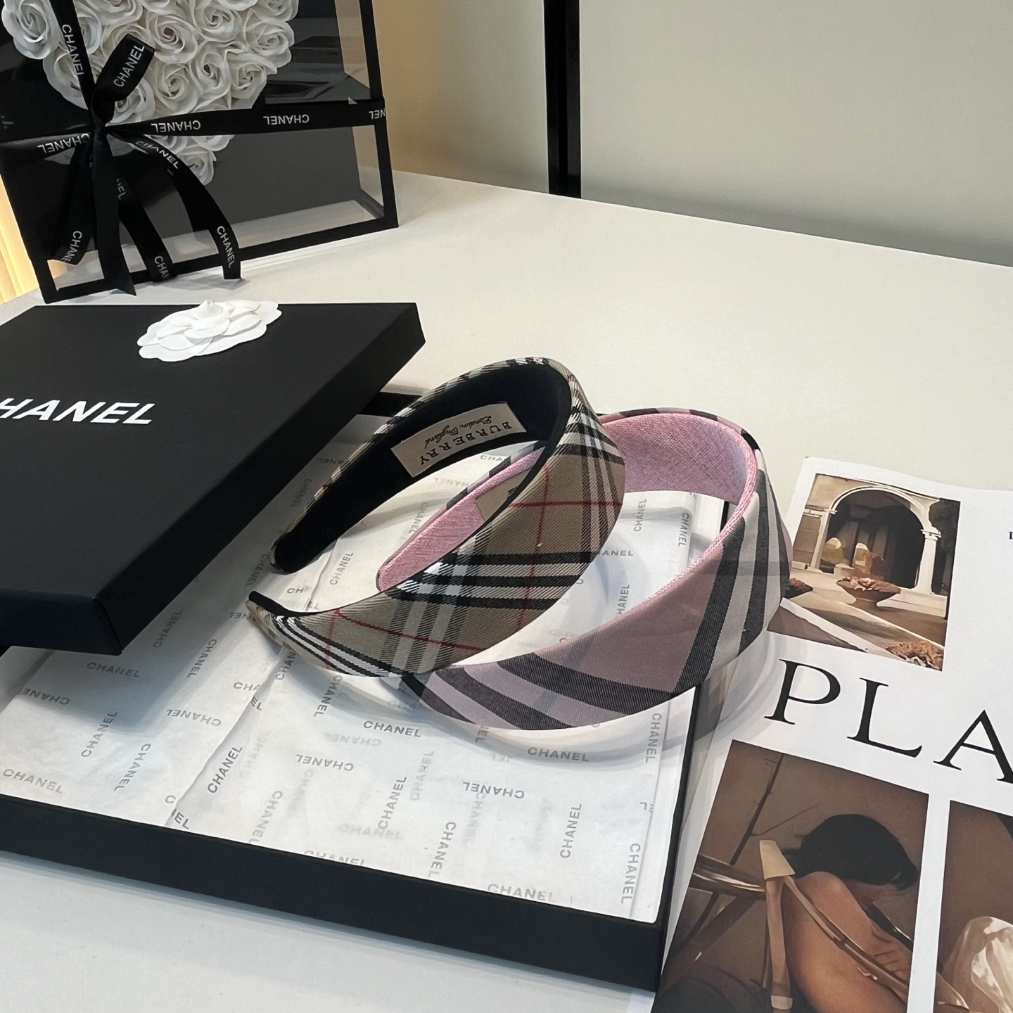 NO:853950,P with packaging box Burberry plaid hairband, fashionable, practical and versatile, timeless hairpins, hairpins, burberry, burberry, hairpins19860909P 配包装盒 Burberry（巴宝莉）格子发箍,时尚潮流,实用百搭,永不过时发夹,发夹,burberry,burberry,hairpins,accessory
