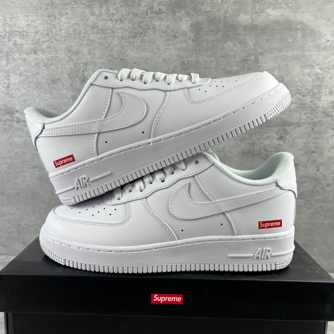 
Nike Air Force 1 Low Supreme联名 空军一号低帮运动休闲板鞋 
原楦头原纸板