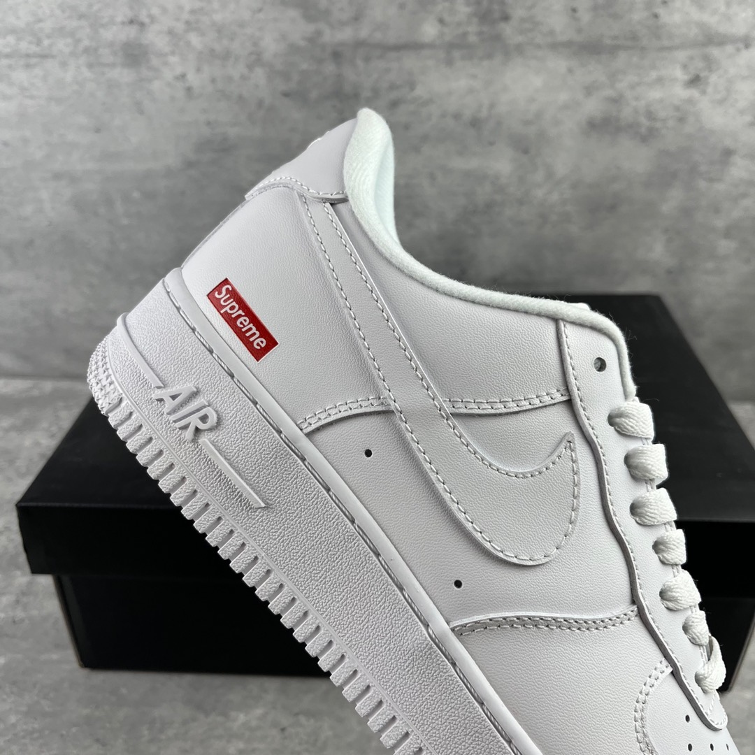 
Nike Air Force 1 Low Supreme联名 空军一号低帮运动休闲板鞋 
原楦头原纸板