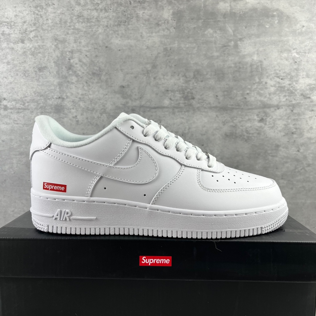 
Nike Air Force 1 Low Supreme联名 空军一号低帮运动休闲板鞋 
原楦头原纸板