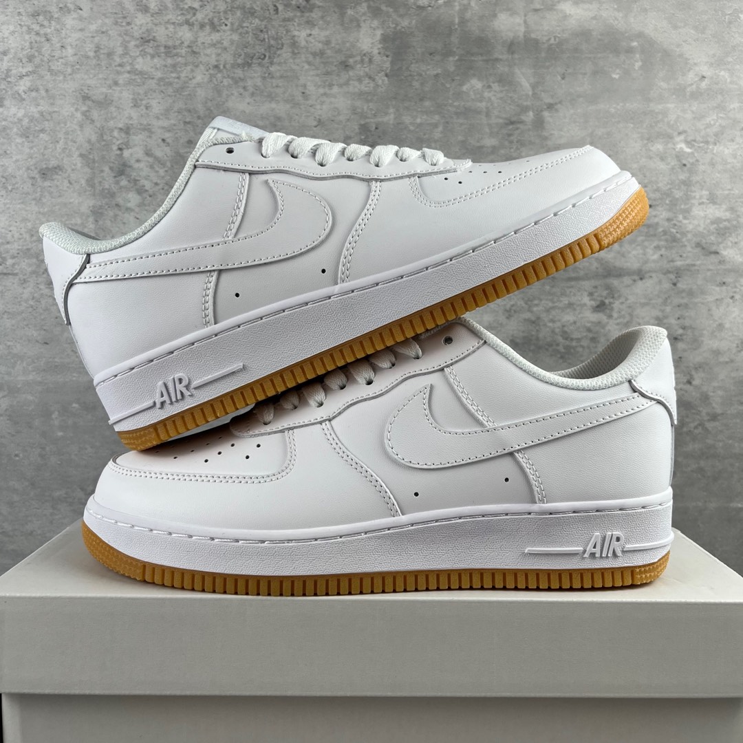 
Nike Air Force 1 Low 白生胶  空军一号低帮运动休闲板鞋 原楦头原纸板  打造纯正