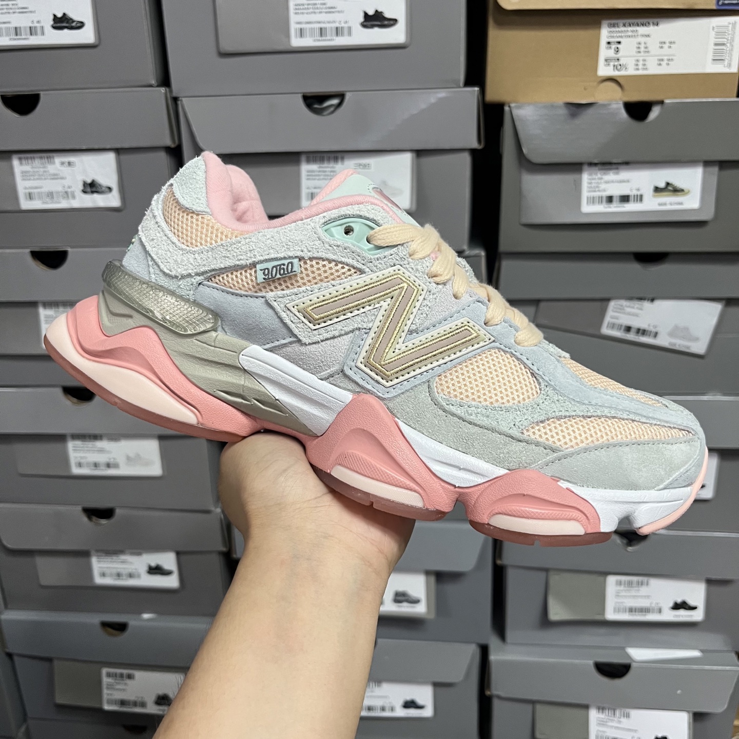M版
NB Joe Freshgoods x New Balance 公司级版本NB9060 复古休闲运