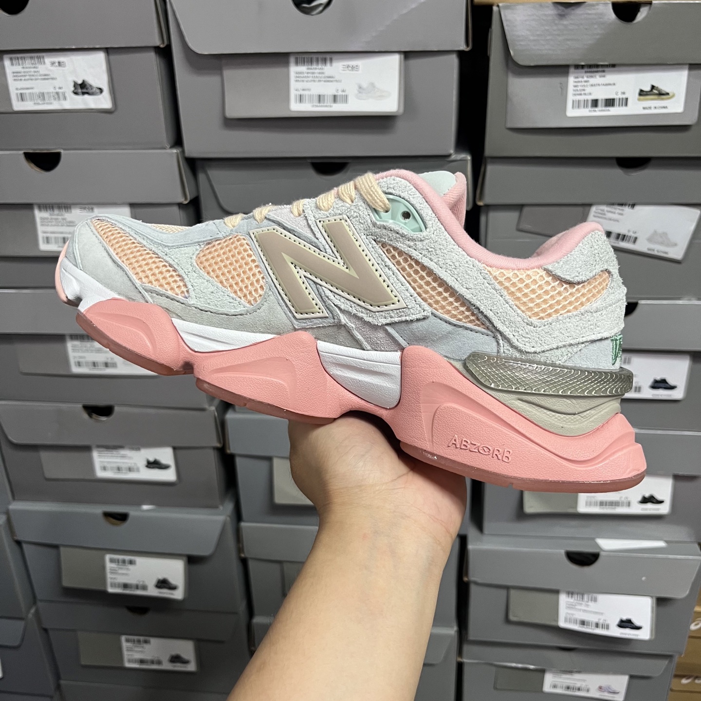 M版
NB Joe Freshgoods x New Balance 公司级版本NB9060 复古休闲运