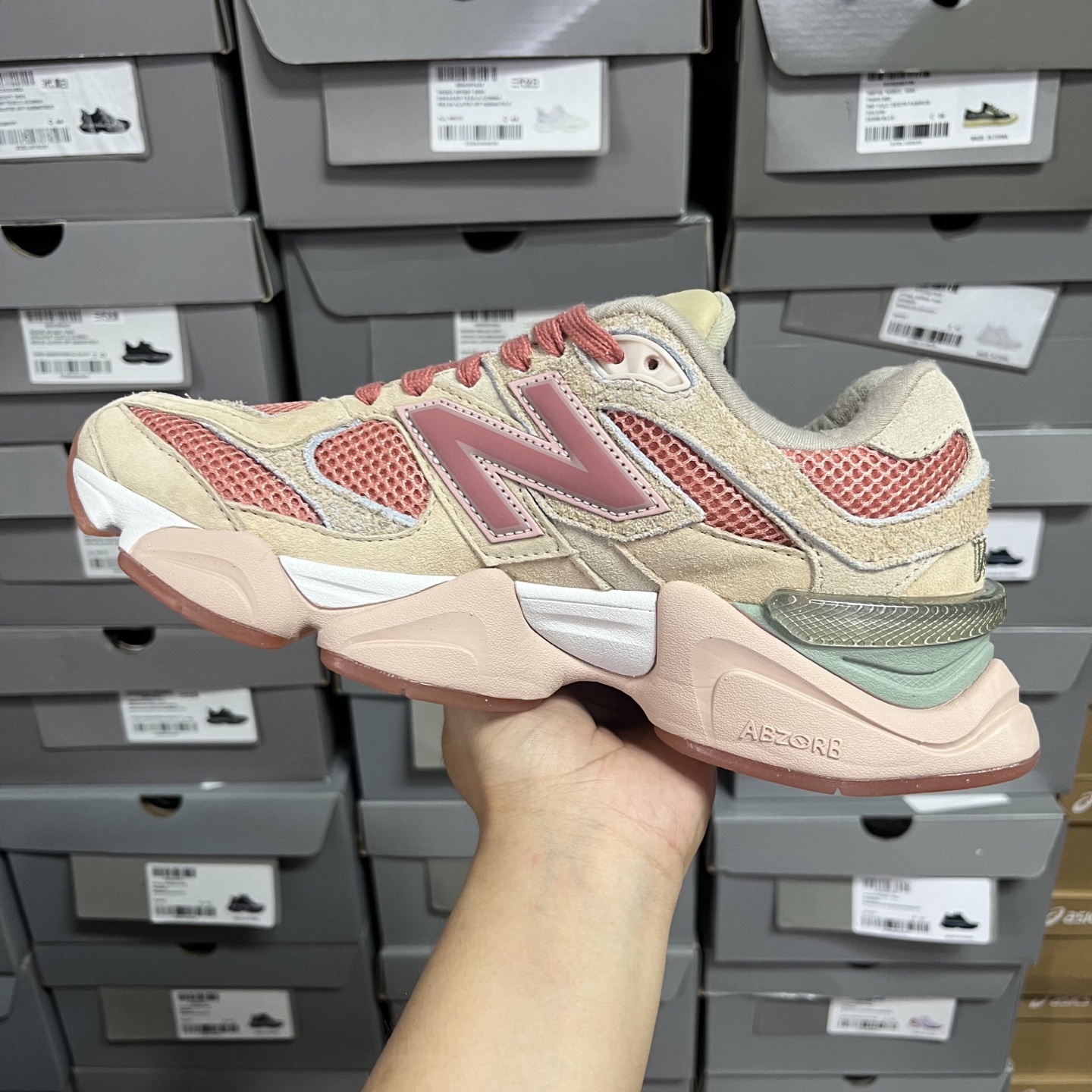 M版
NB Joe Freshgoods x New Balance 公司级版本NB9060 复古休闲运