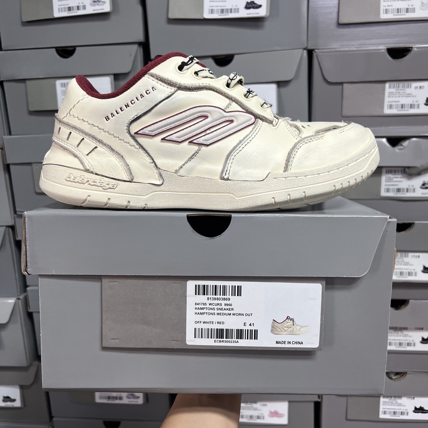 XA版 Balenciaga Hamptons Worn-Out 巴黎世家十八18代 板鞋 1180 尺码： 35-46-自助查询