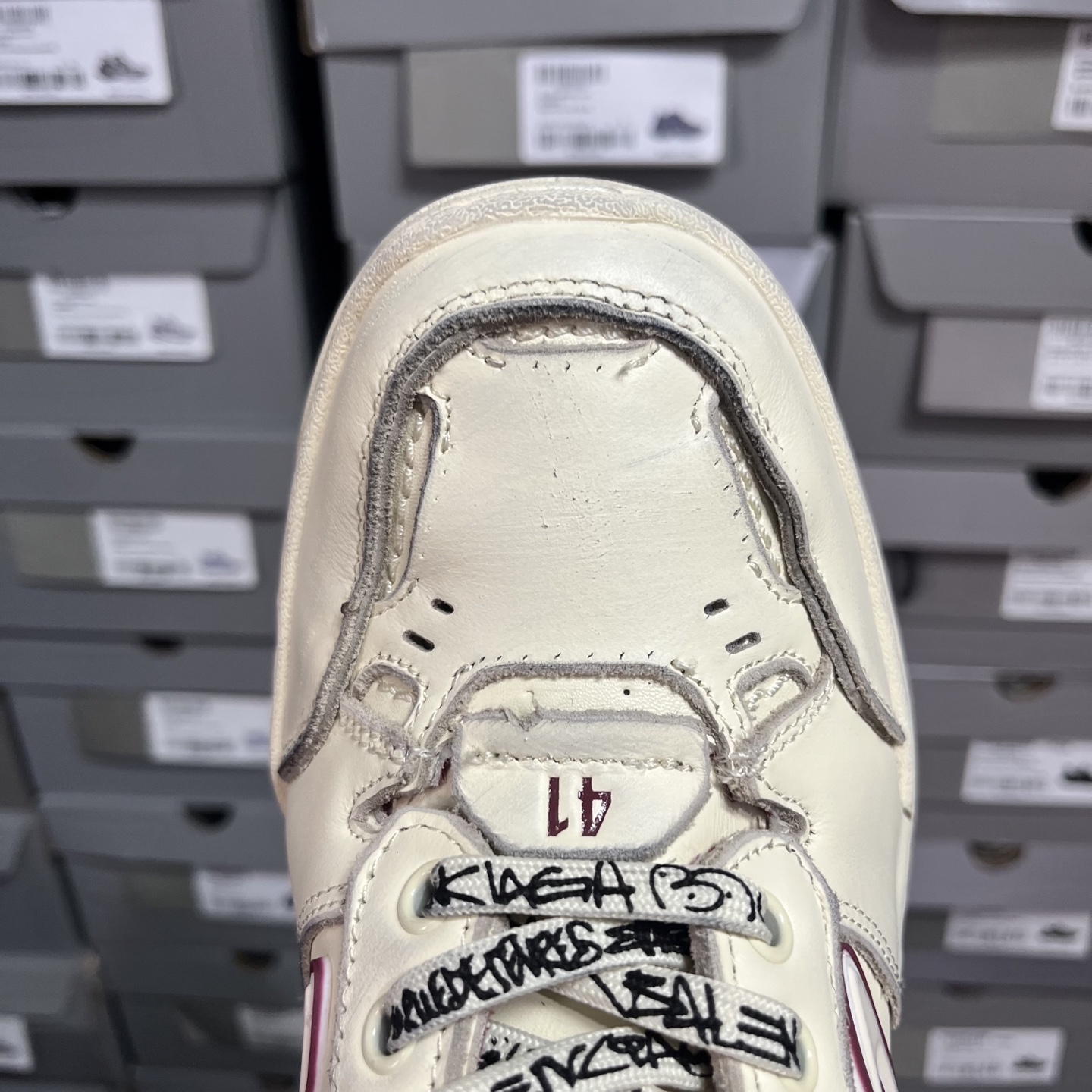 图片[6]-XA版 Balenciaga Hamptons Worn-Out 巴黎世家十八18代 板鞋 1180 尺码： 35-46-自助查询