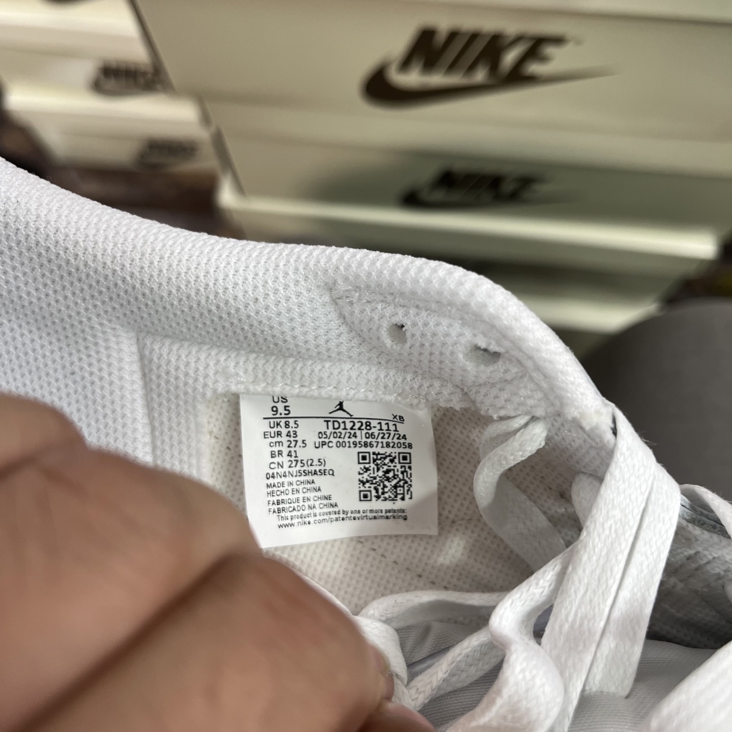 Air Jordan 1 Low 低帮复古文化休闲运动篮球鞋 TD1228-111尺码：36 36.5 