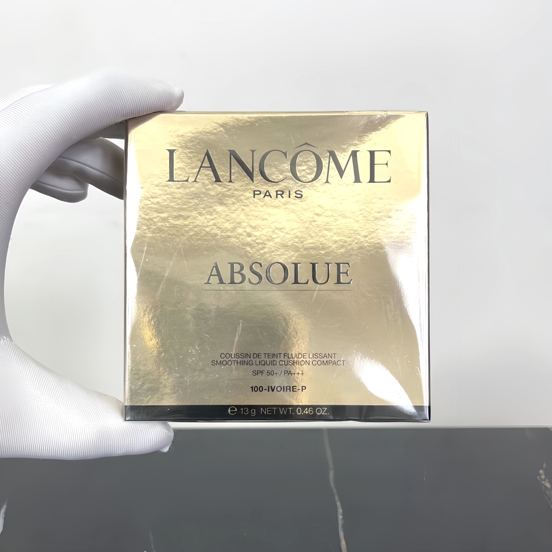 ¡36! ¡Versión de lujo! Base en almohadilla de Lancôme 'Absolue' 13g, tamaño completo. 2 colores: 100# y 110#. Base de e…