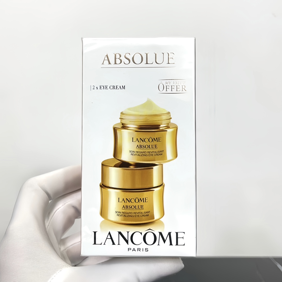50！¡Precio por frasco! (Set de 2 de Crema para ojos Lancôme Absolue versión Mingtong 20ml*2) Set de 2 de Crema para ojo…