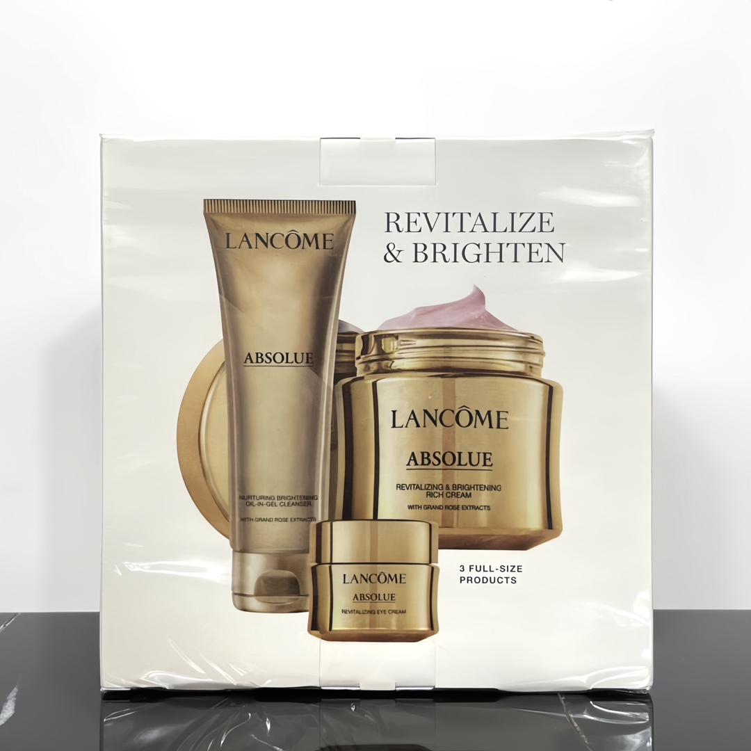 70! (Nota del pedido: set de tres piezas de limpiador facial Absolue) Set de tres piezas de Lancôme Absolue versión lim…