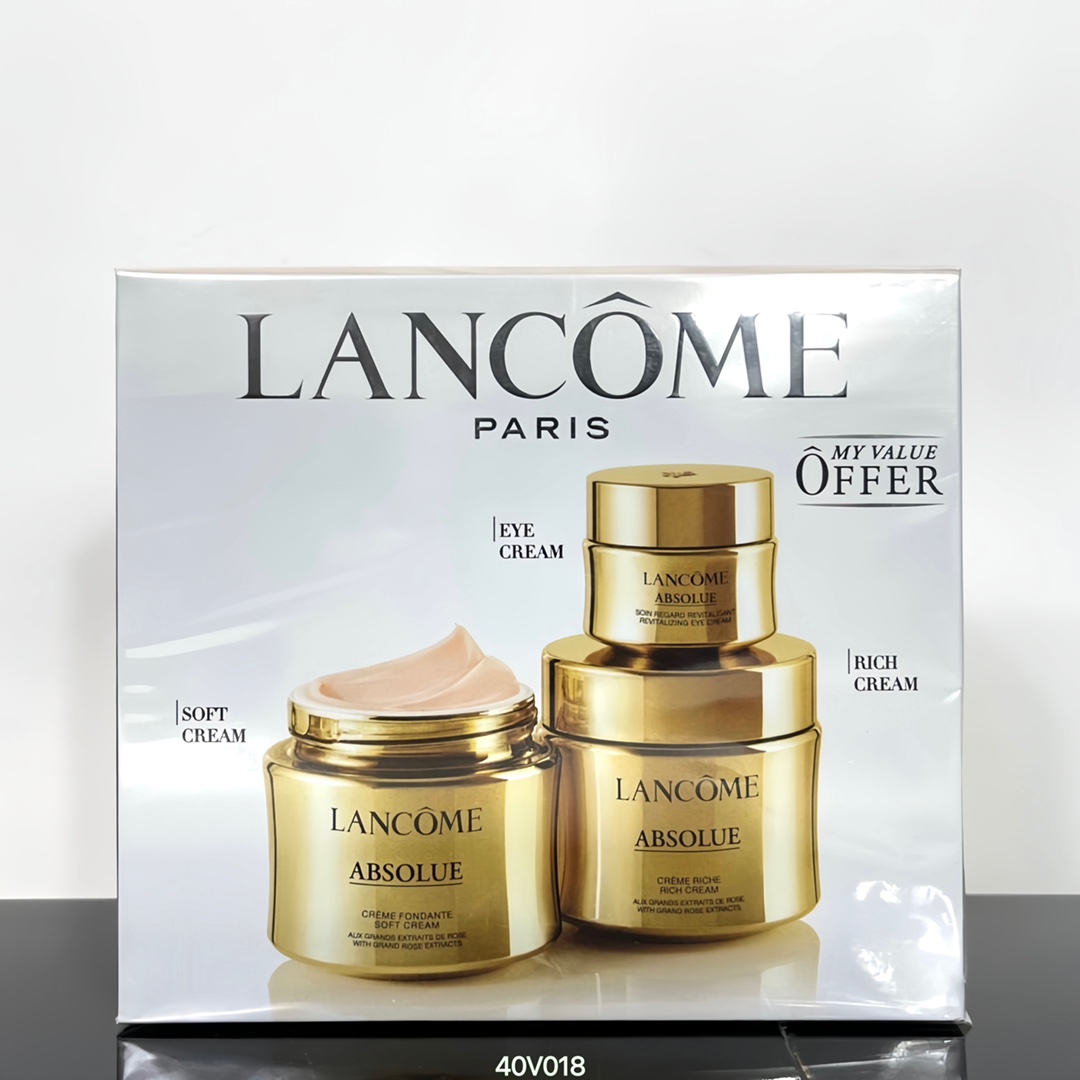 70! ¡Reabastecido! Lancôme Absolue Set de 3 piezas versión crema 🔜 Código 7WYN02! Lancôme Absolue Crema Set de 3 pieza…