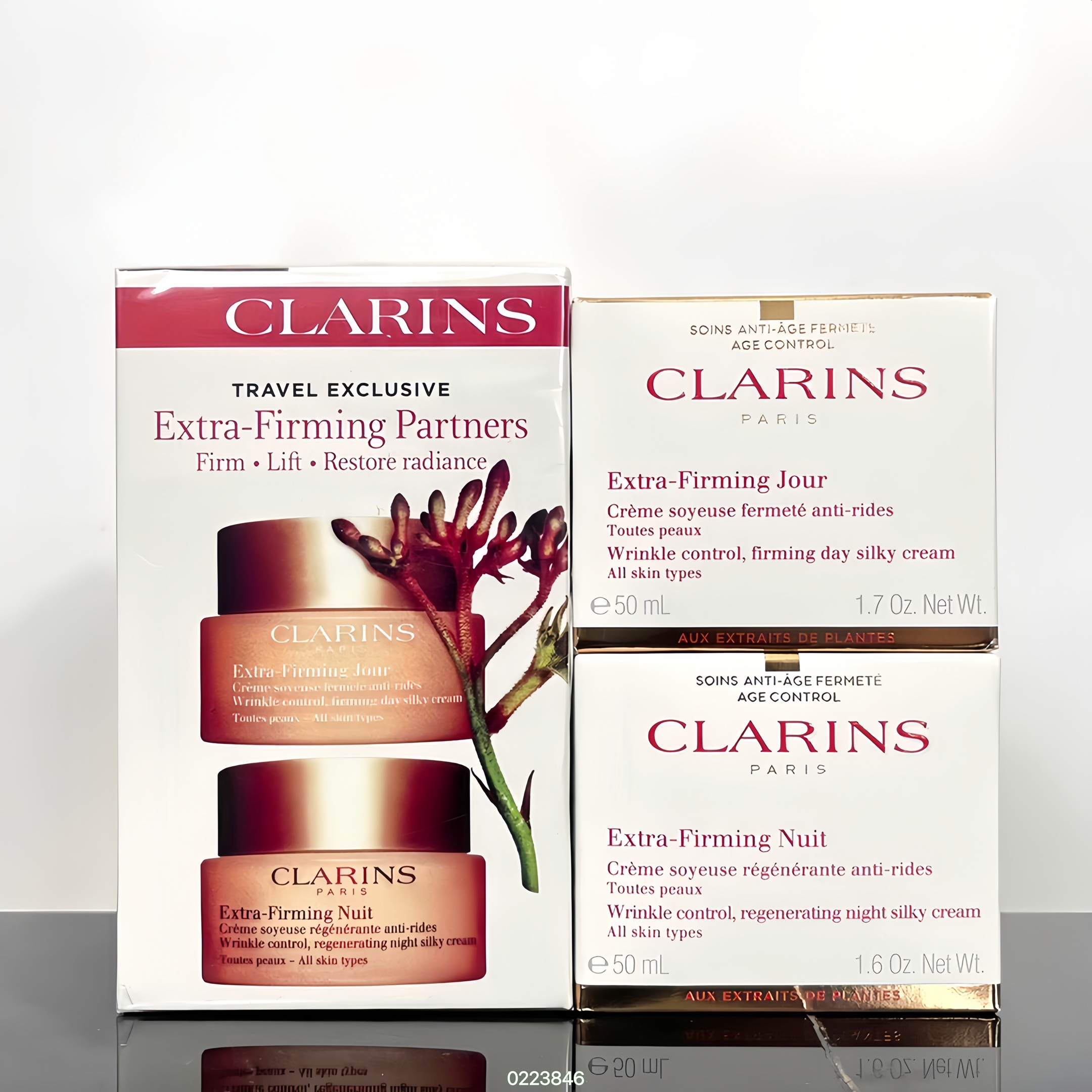60! Restocked! Clarins Double Serum Day and Night Cream 2-piece set🔜0410230 code! Latest version❗️Clarins face cream t…