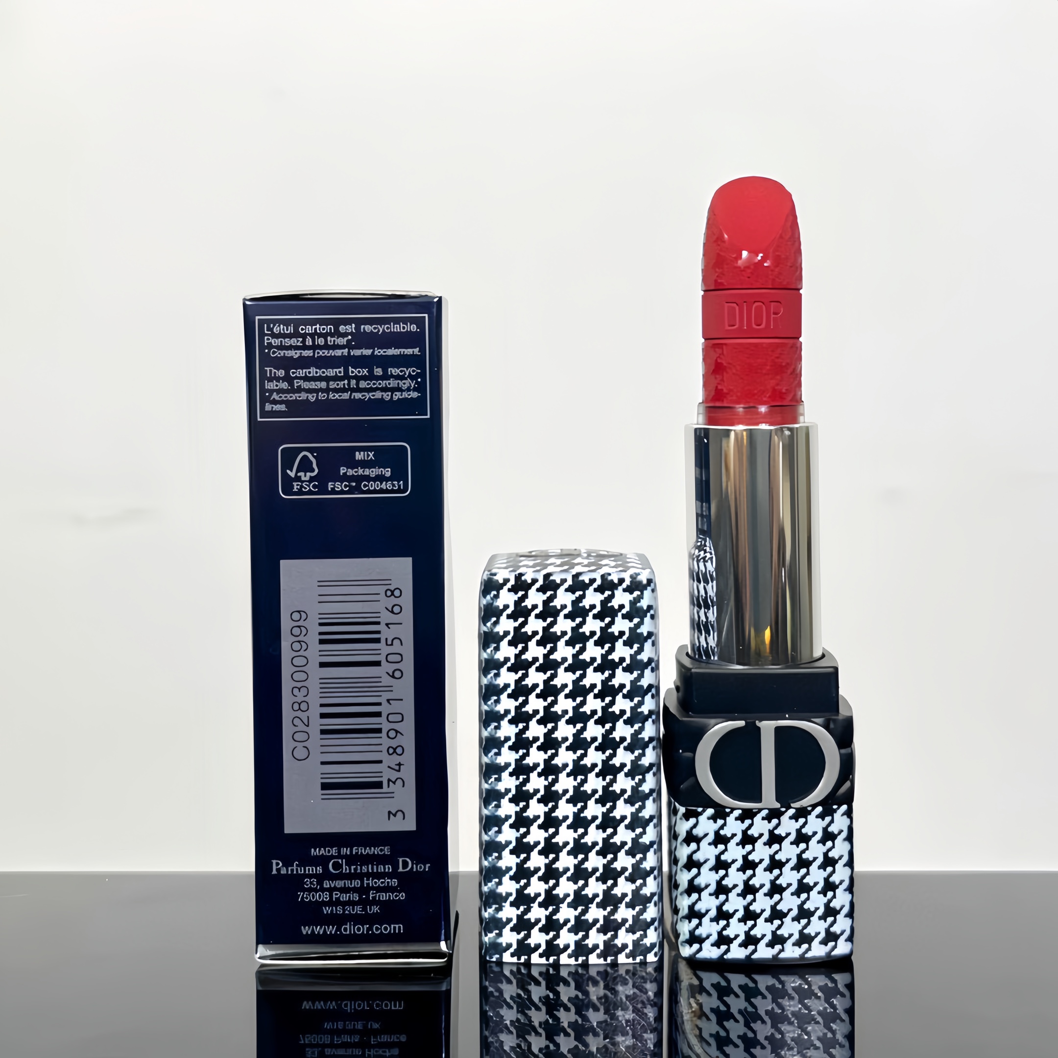 Dior Rouge Dior New Look Edition 999 Houndstooth Couture Lipstick 3 i1709297633 3928 0