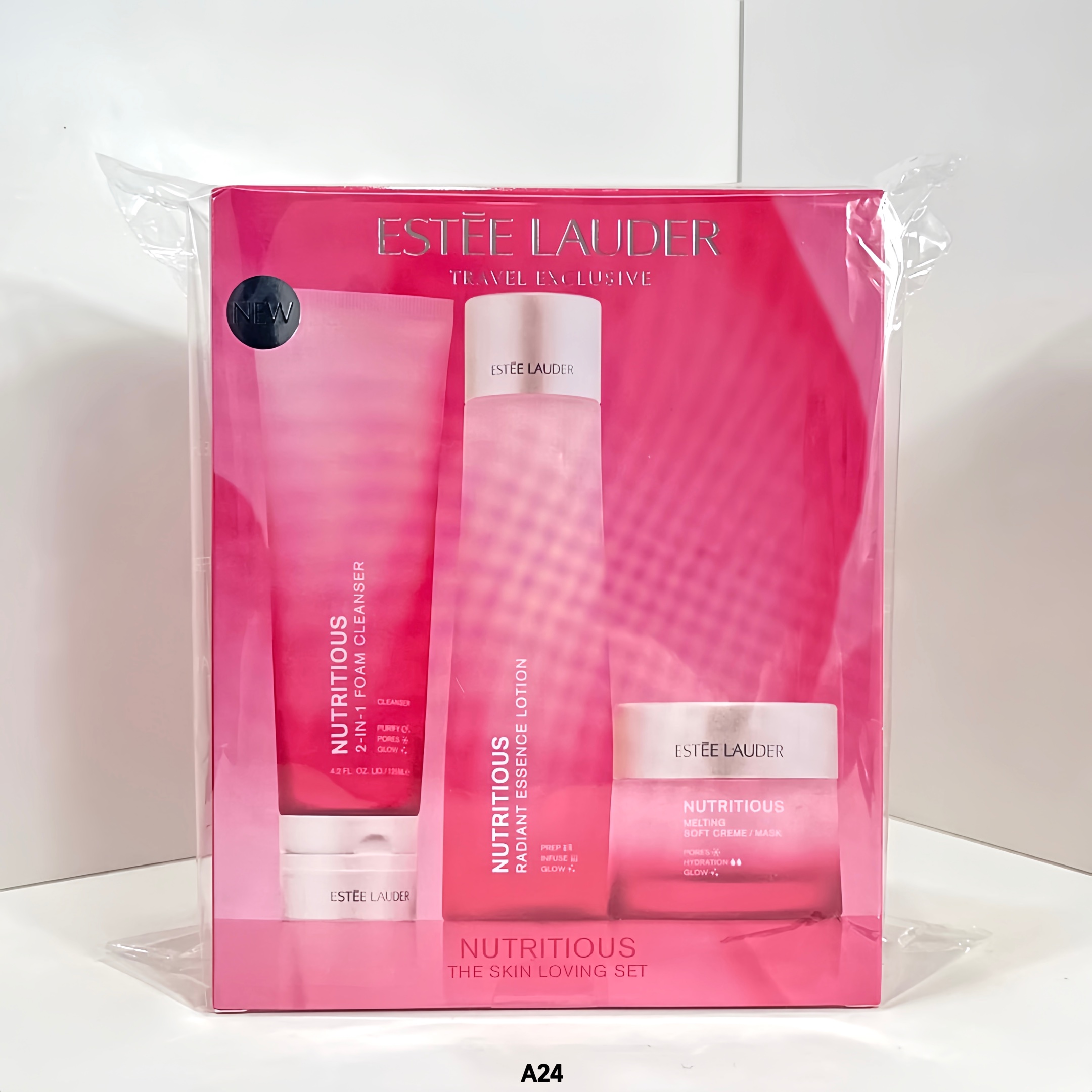 80! New packaging Estée Lauder Red Pomegranate three-piece set🔜A24 code! Contains: Red Pomegranate toner moisturizing …