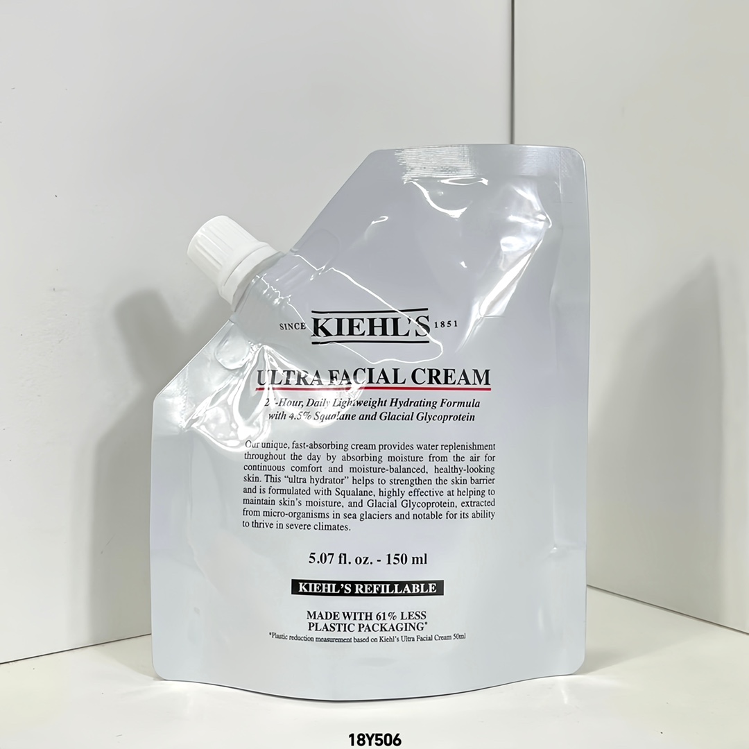 16！（下单备注：高保湿面霜补充装）科颜氏高保湿面霜袋装150ml🔜可配中文标✔科颜氏替换装和罐装有啥区别!? 区别就是替换装大白菜价，无敌了科颜氏高保湿面霜150ml 超实惠的补充装，实用又环保!分量十足