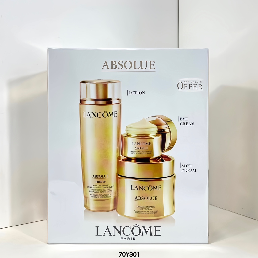 130! Set de tres piezas Agua Absolue de Lancôme Versión Anterior, Set Limitado Lancôme Absolue 2022 Nueva Versión, incl…