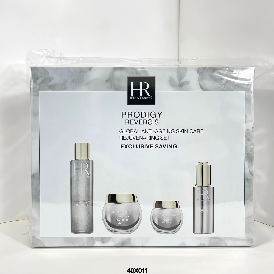 Set de cuatro piezas Helena Rubinstein! Incluye: contorno de ojos 15ml, sérum concentrado 30ml, loción de extracto 200m…