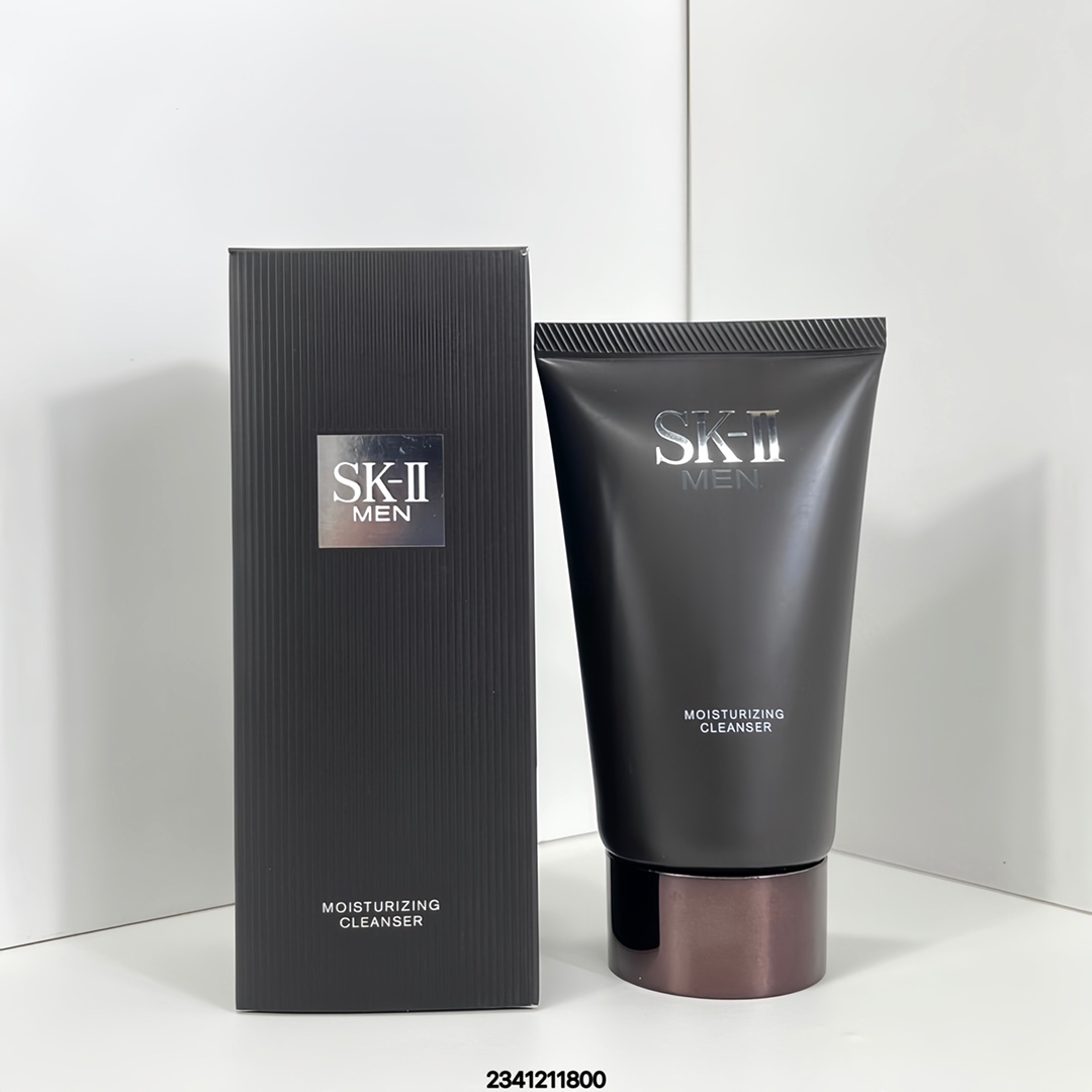 22 Versión fina！ Limpiador facial masculino SK 120g/PT版🔜se puede equipar con etiqueta china✔aminoácidos suaves, limpia…