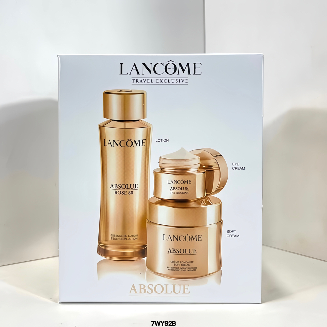 150! Set de tres piezas Agua Absolue de Lancôme Nueva Versión/Incluye: Tónico 150ml, Crema ligera 60ml, Contorno de ojo…
