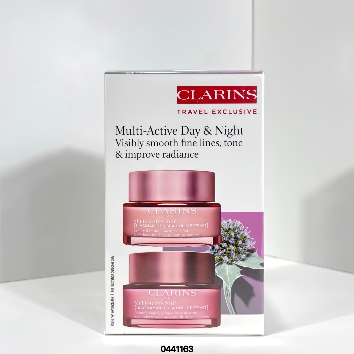 50！Nueva versión de la crema de día y noche de Clarins, set de dos piezas 🔜 código 0441163. Nueva versión del set de c…