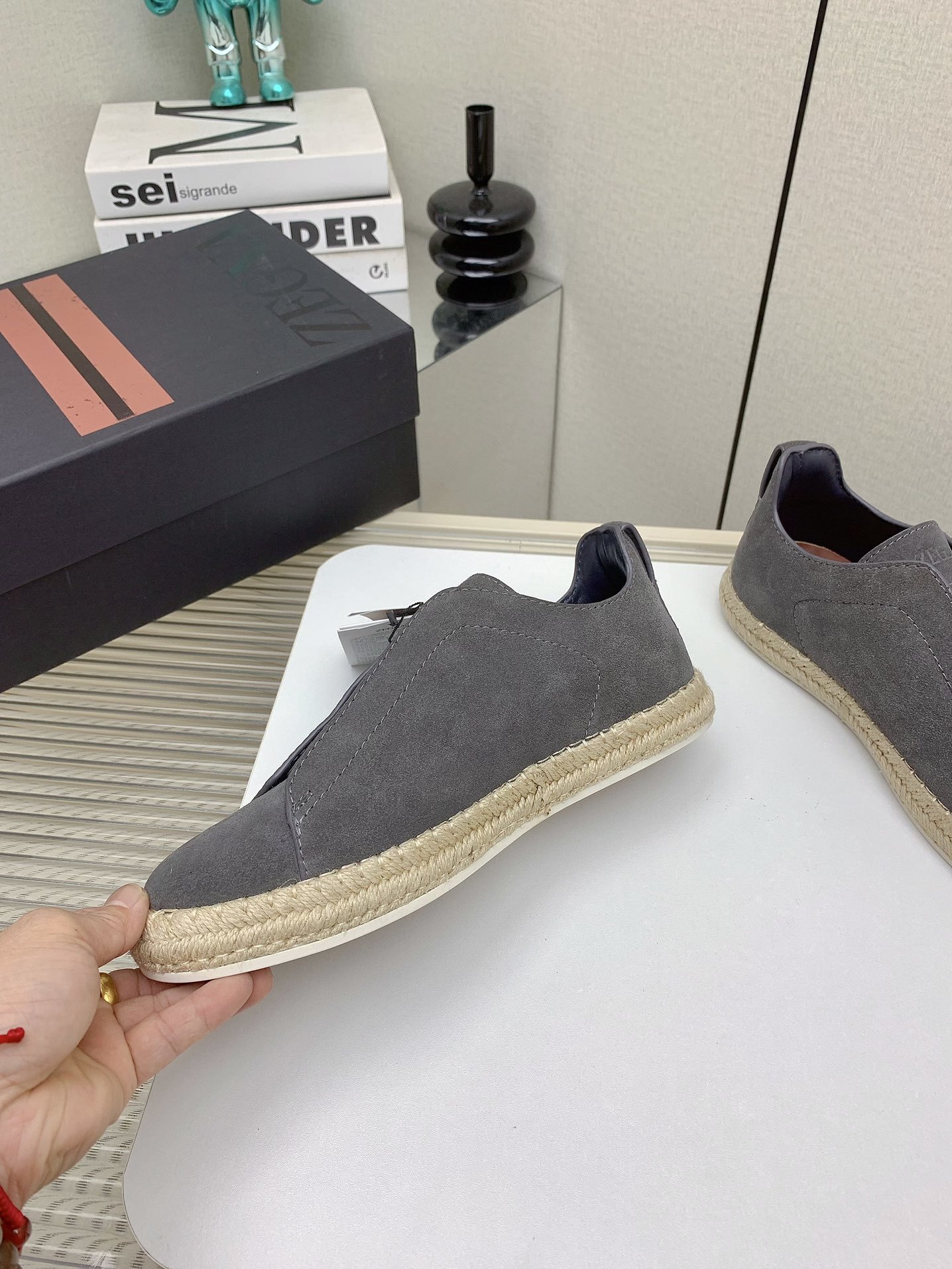 Zegna 2024SS Luxurious Fisherman Shoes with Triple Stitch Detail - 图片 3