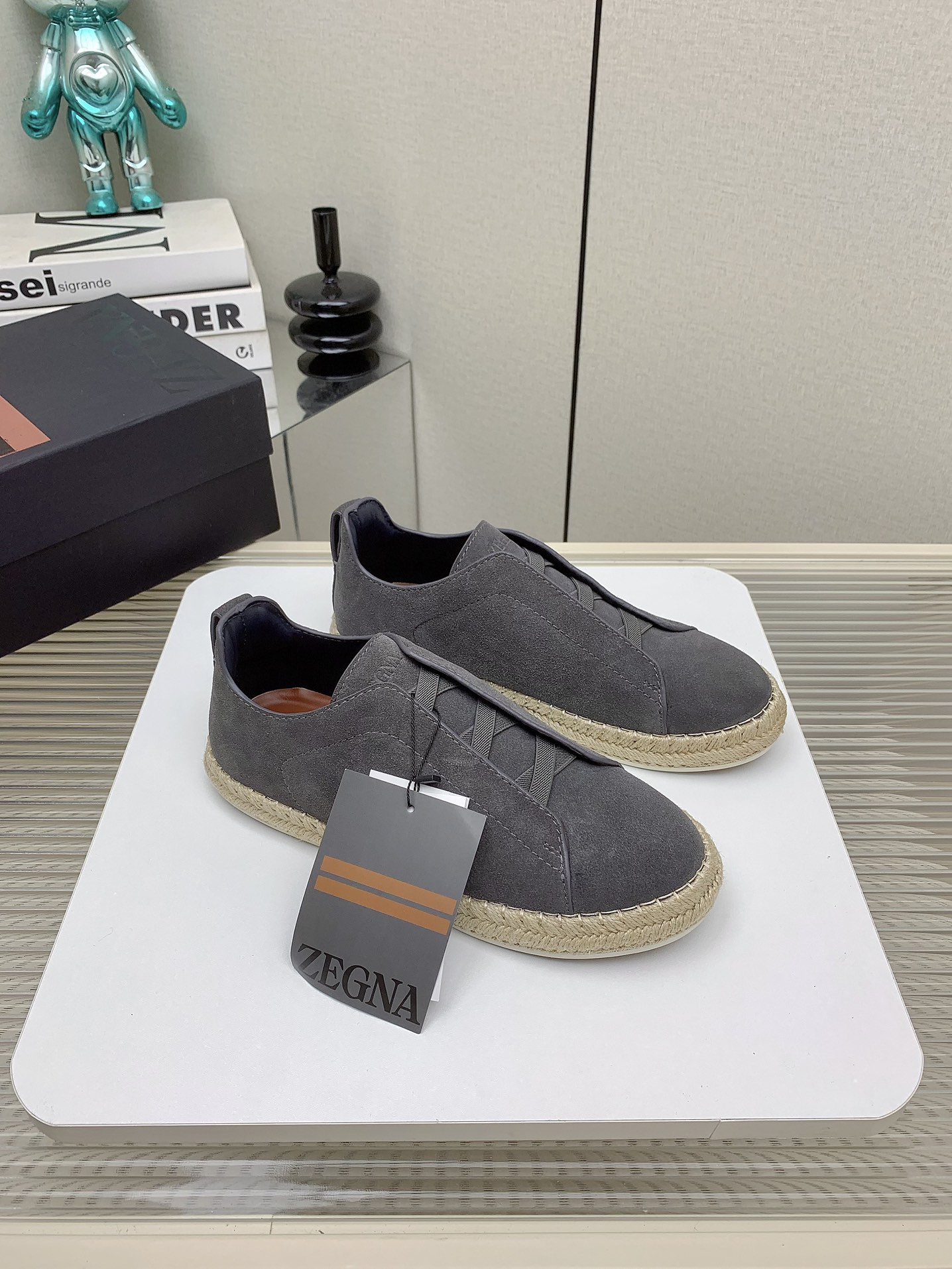 Zegna 2024SS Luxurious Fisherman Shoes with Triple Stitch Detail