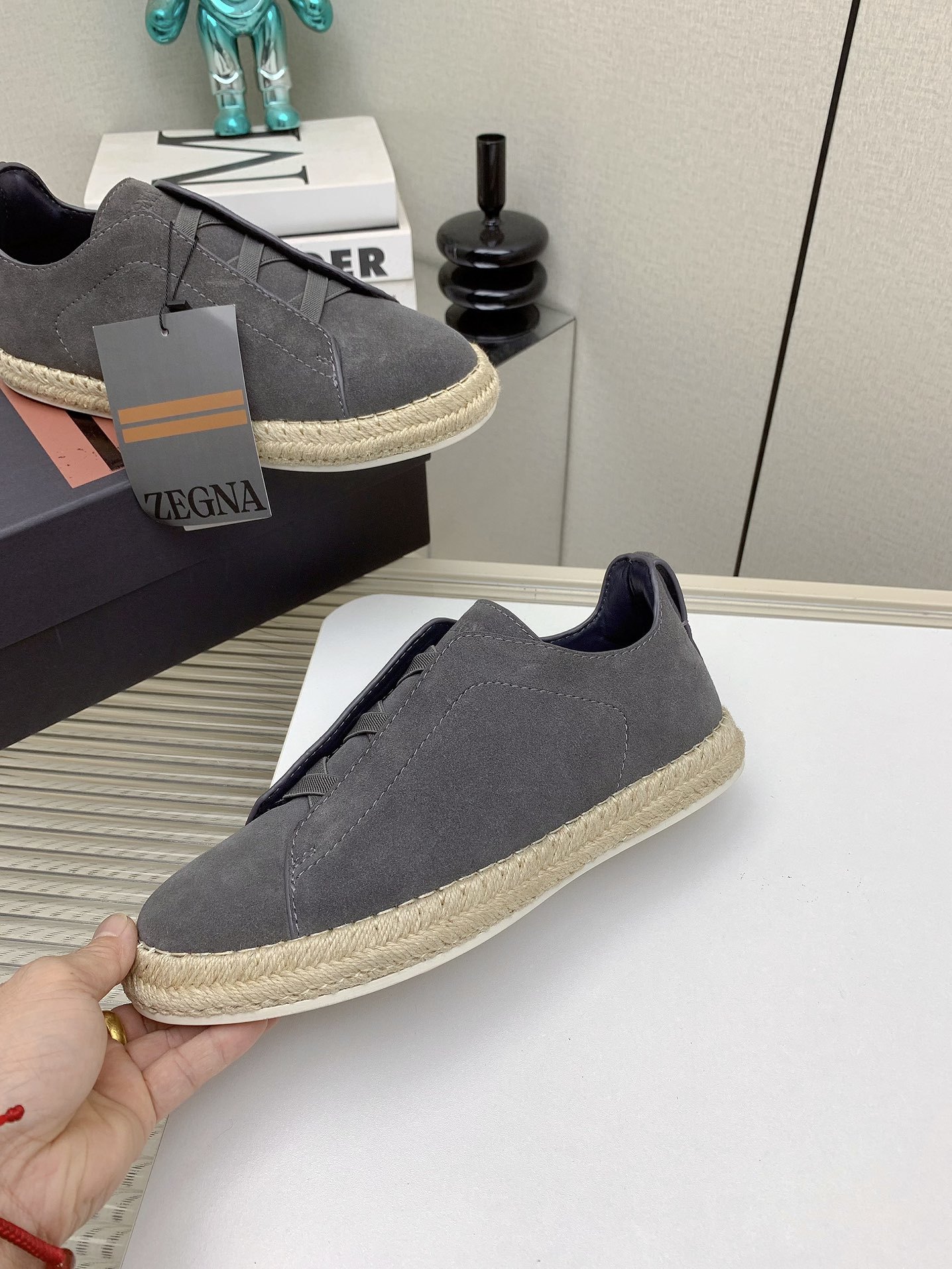 Zegna 2024SS Luxurious Fisherman Shoes with Triple Stitch Detail - 图片 5