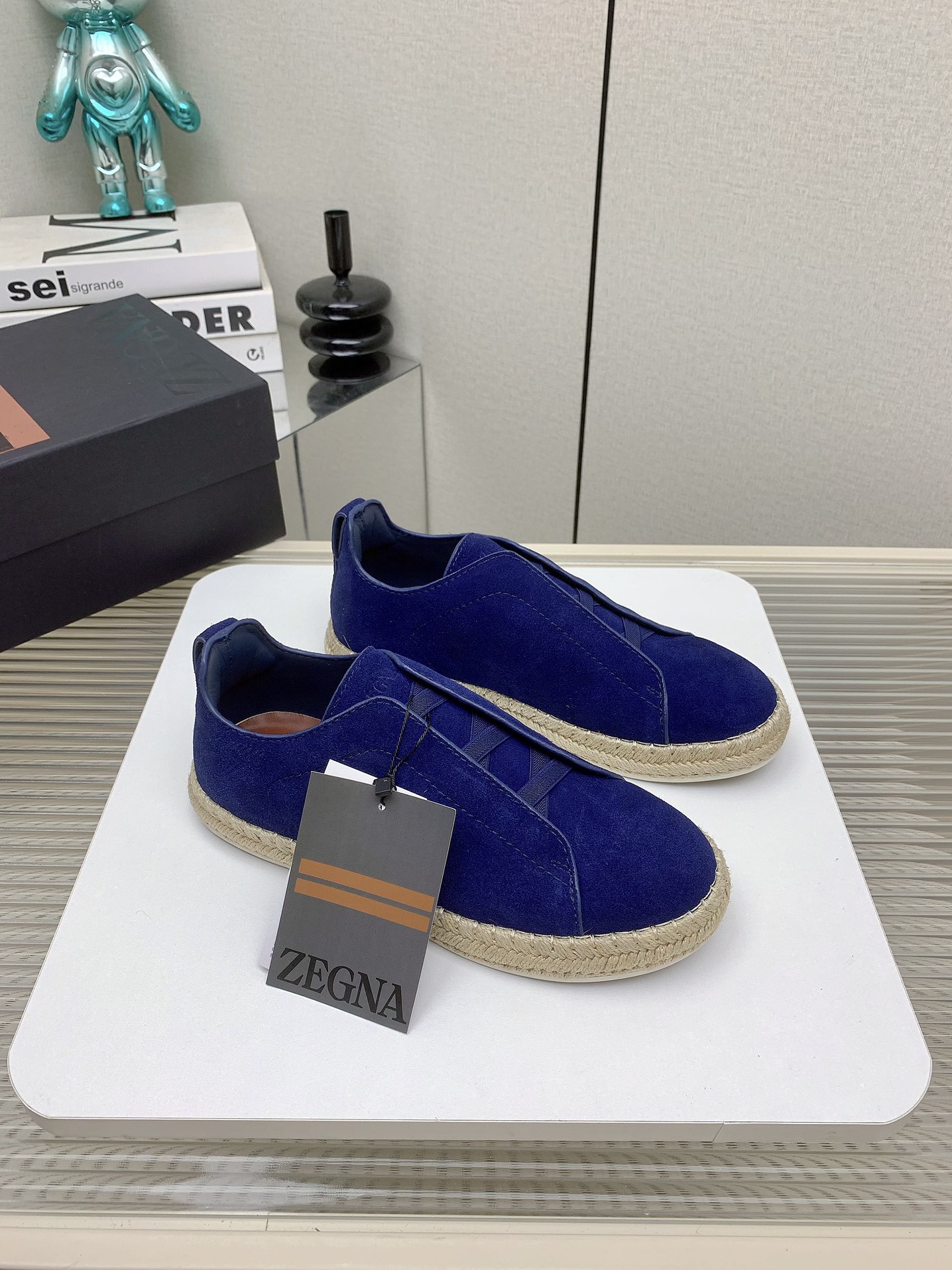 Zegna 2024SS Luxury Fisherman Shoes with Triple Stitch Detail (High Quality) - 图片 1