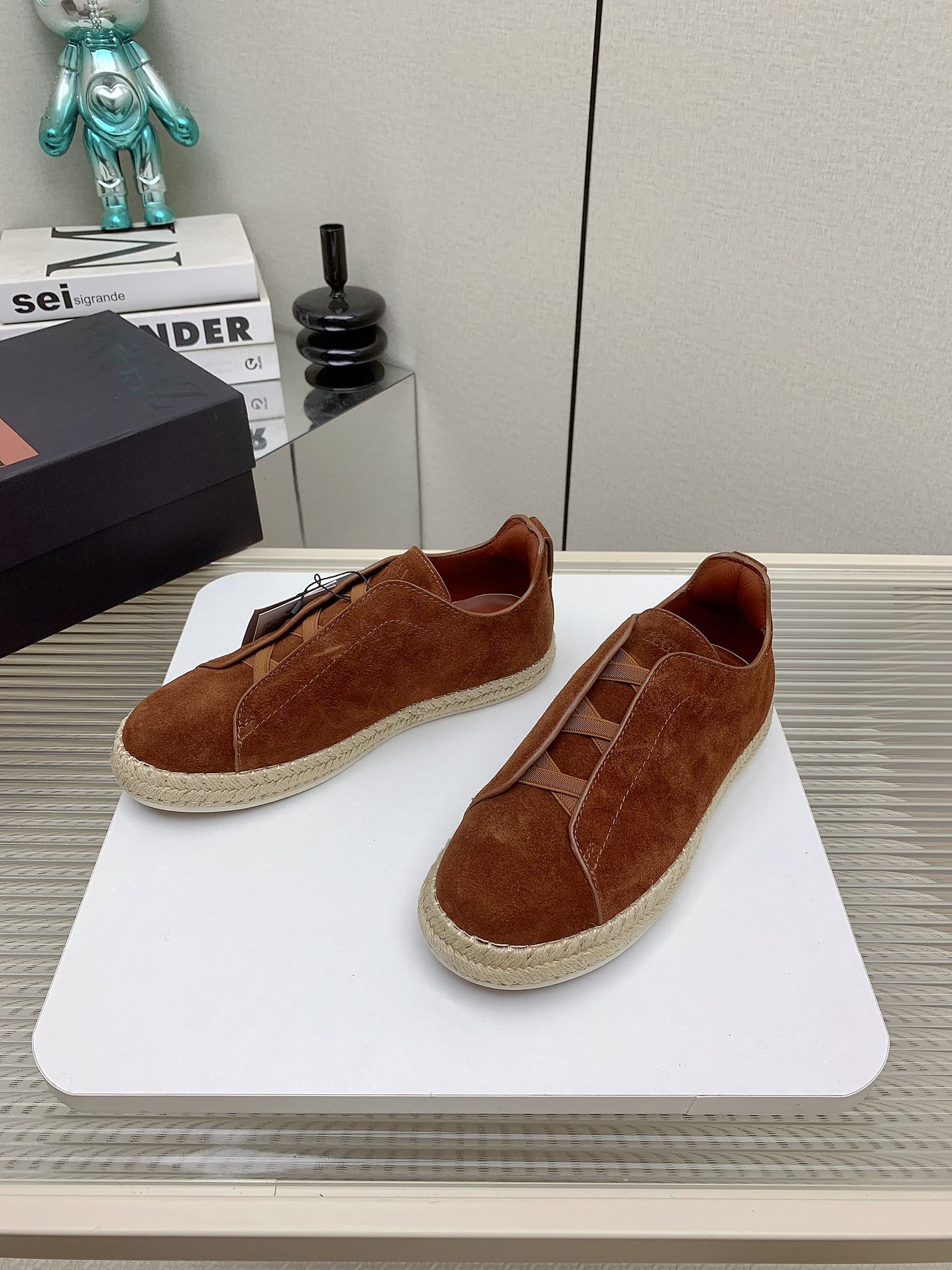 Zegna 2024SS Luxurious Fisherman Shoes: Triple Stitch Detail, Lightweight Comfort. - 图片 2