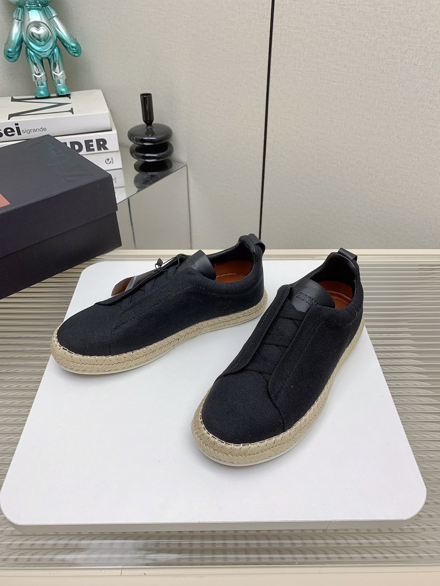 Luxurious Plaster Bottom Fisherman Shoes by Zegna 2024SS (High Quality) - 图片 2