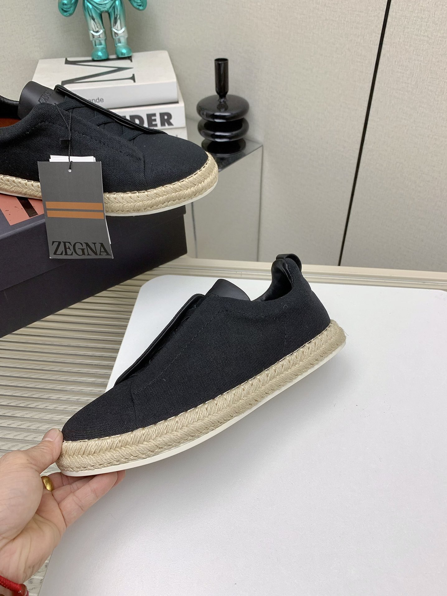 Luxurious Plaster Bottom Fisherman Shoes by Zegna 2024SS (High Quality) - 图片 5