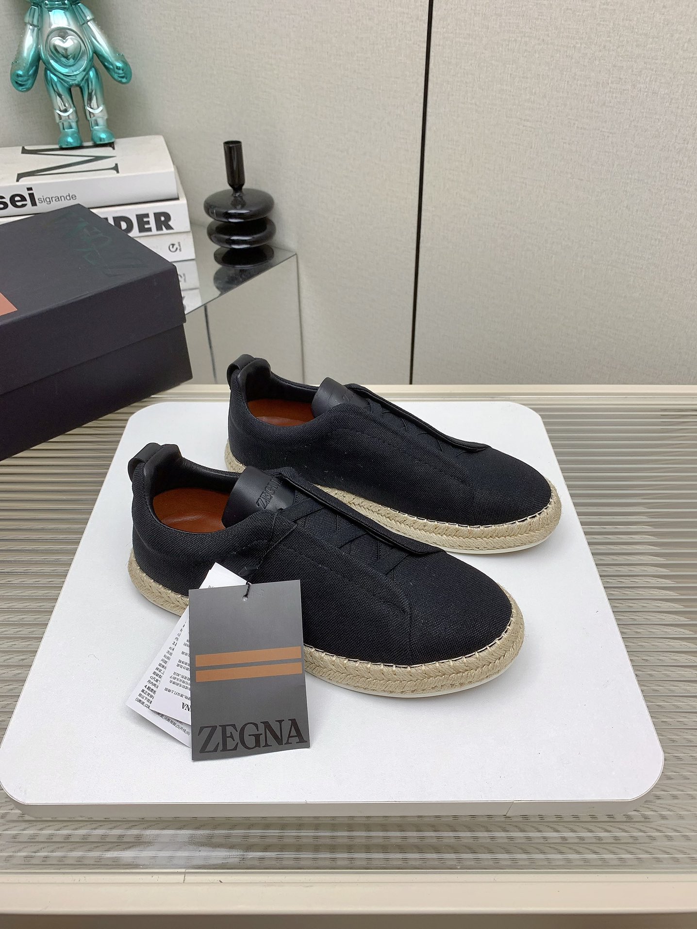 Luxurious Plaster Bottom Fisherman Shoes by Zegna 2024SS (High Quality) - 图片 1