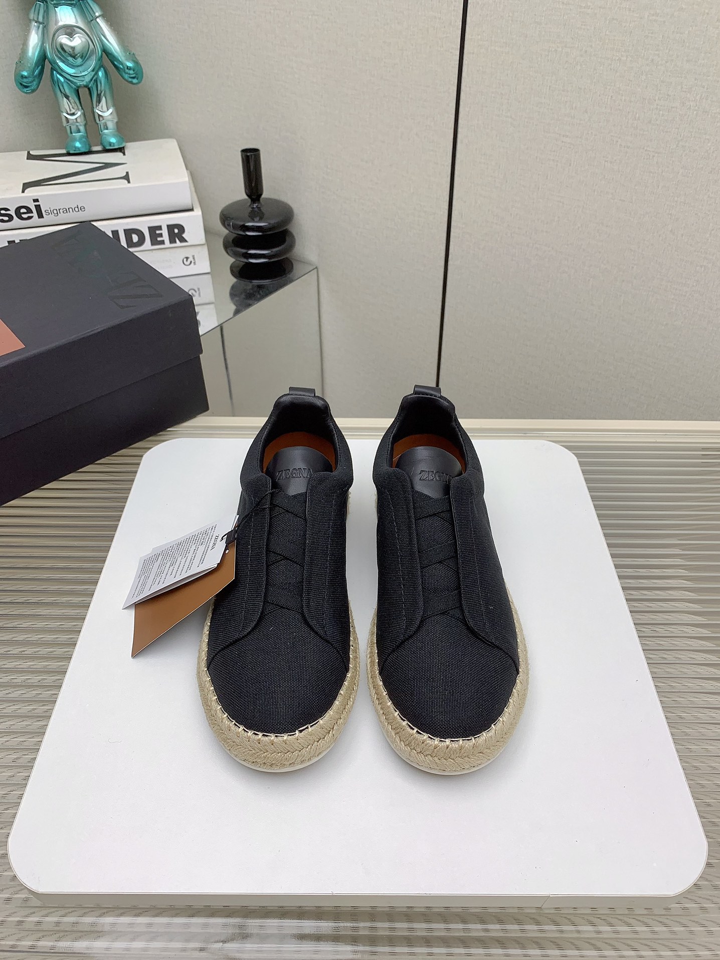 Luxurious Plaster Bottom Fisherman Shoes by Zegna 2024SS (High Quality) - 图片 9