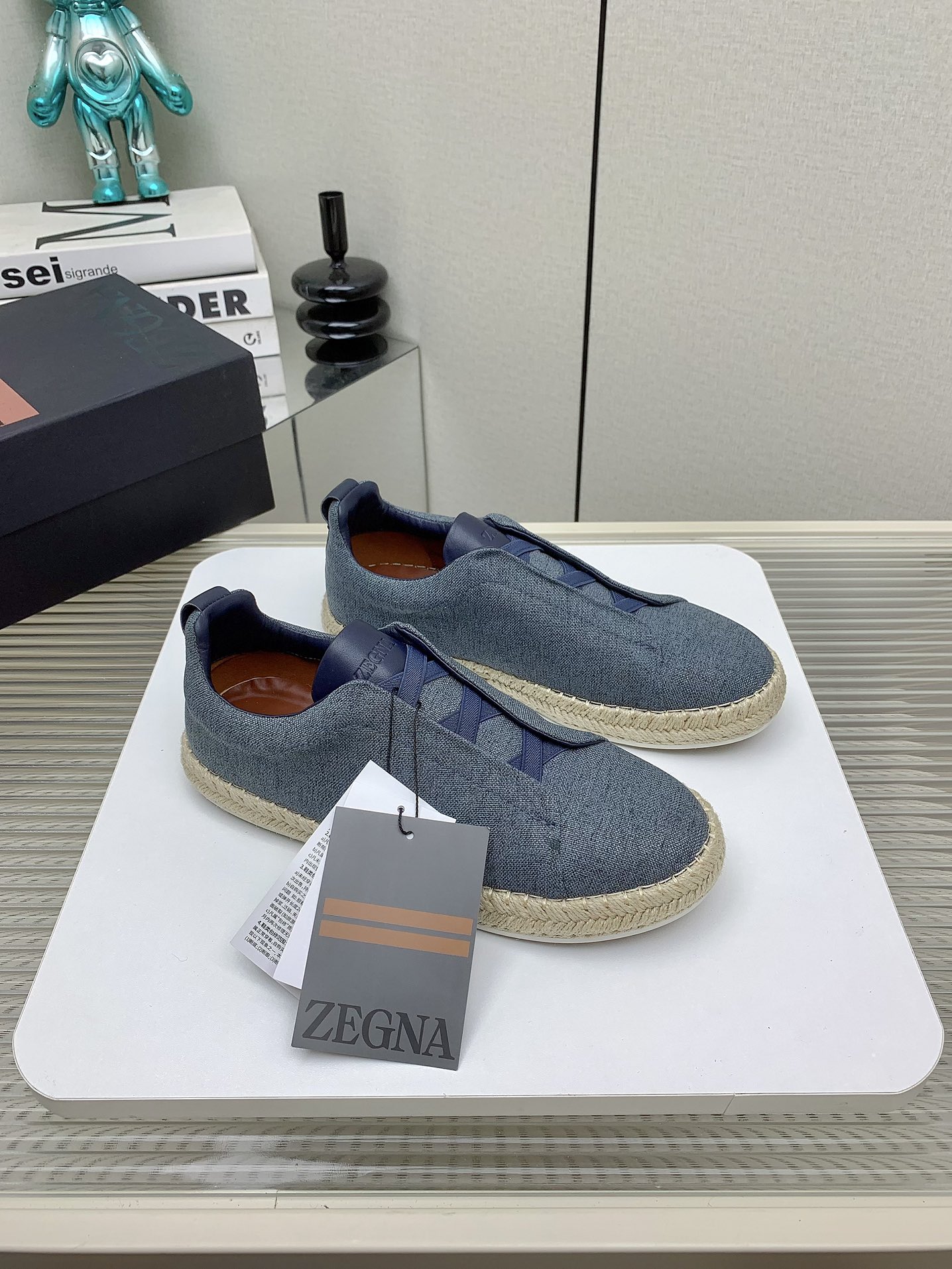 Zegna 2024SS Luxury Fisherman Shoes with Triple Stitch Detail (High Quality) - 图片 1