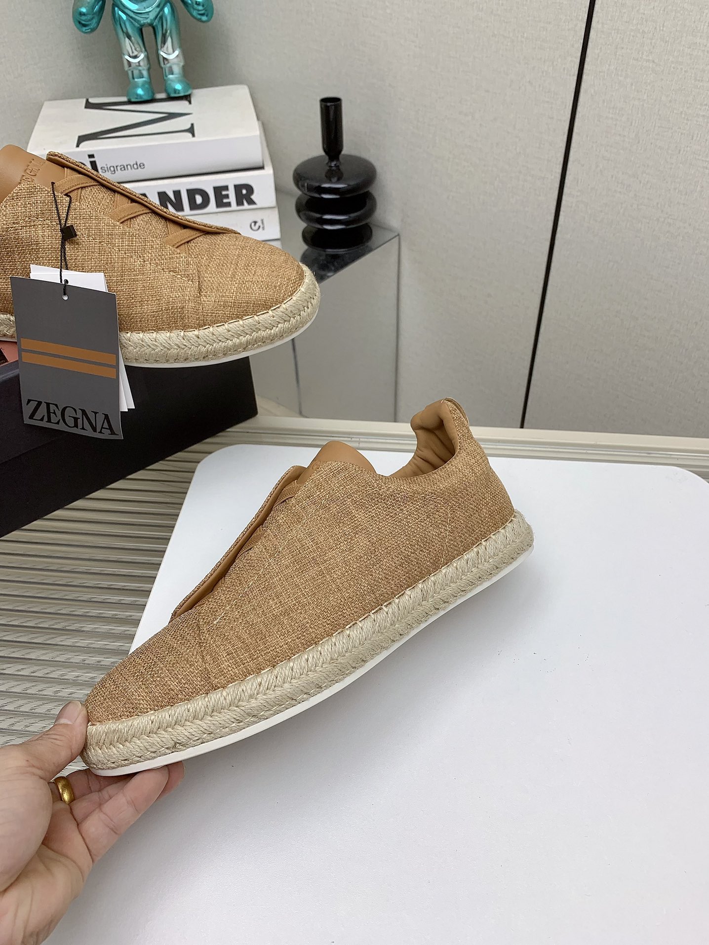 Zegna 2024SS Luxury Fisherman Shoes with Triple Stitch Detail (High Quality) - 图片 5