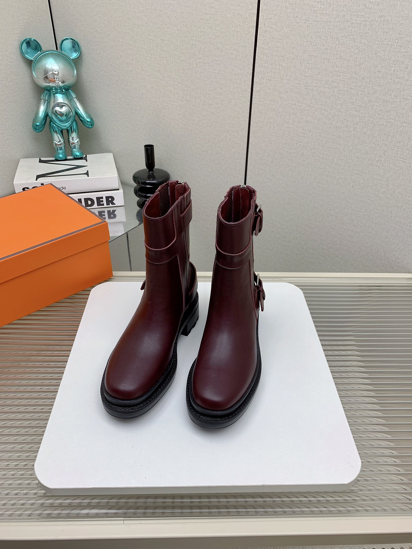 Hermes Martin Boots Short Boots Cowhide Rubber Fall/Winter Collection