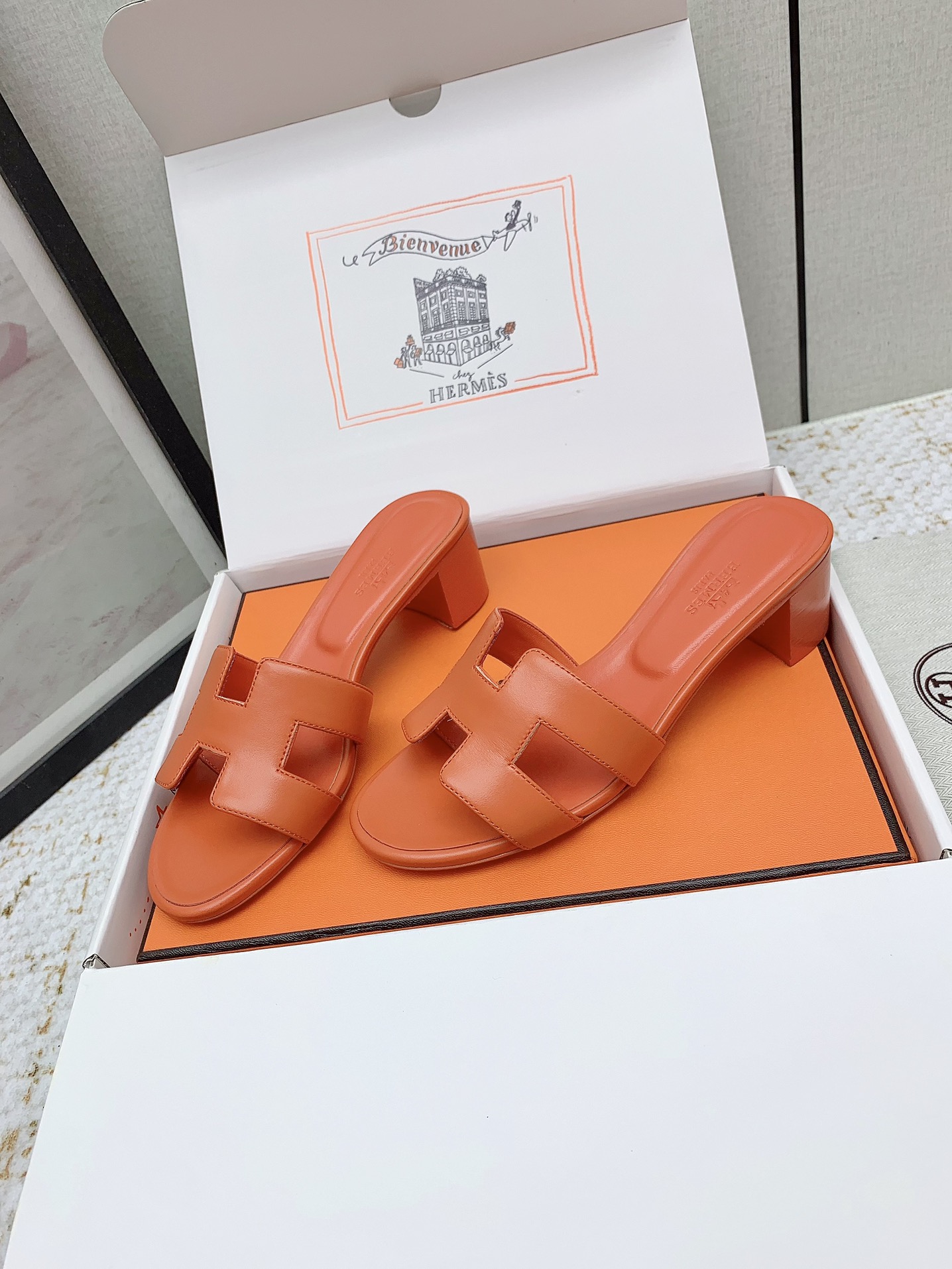 Hermès Oasis Heeled Sandals | Iconic H Cutout Design | Genuine Leather 4 i1750229327 580 4