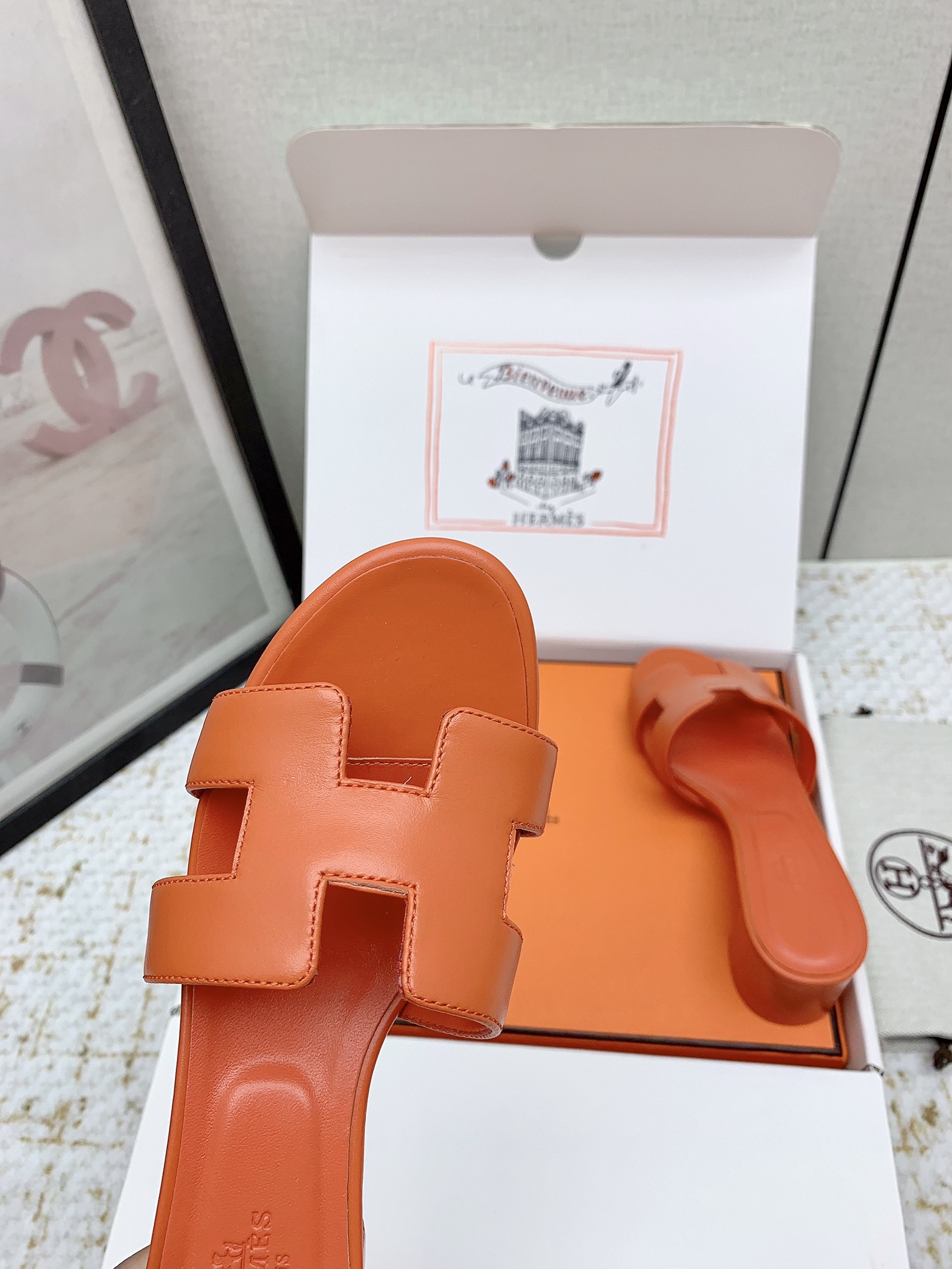 Hermès Oasis Heeled Sandals | Iconic H Cutout Design | Genuine Leather 9 i1750229327 8846 6