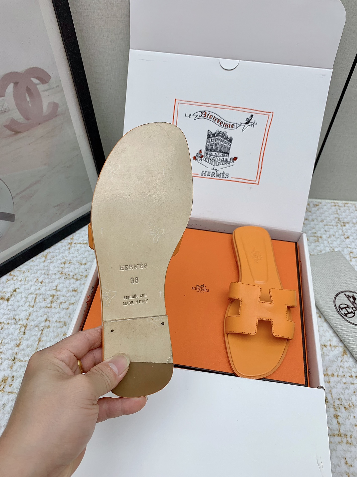 Hermès Oran Sandal: Iconic Leather Slides for Women, Sizes 35-42 Available 8 i1750232462 7641 3