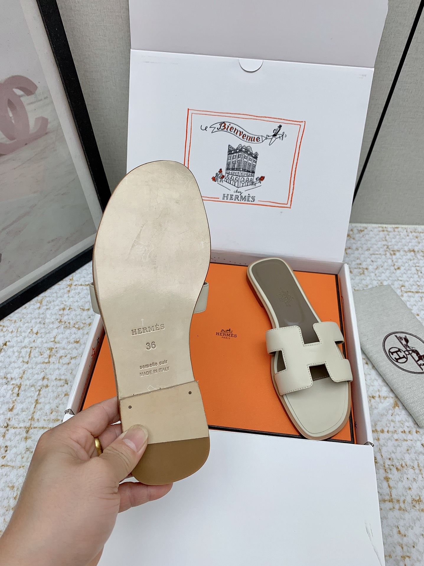 Hermès Oran Sandal - Iconic Style, Comfortable Leather Slide 8 i1750232652 9998 5