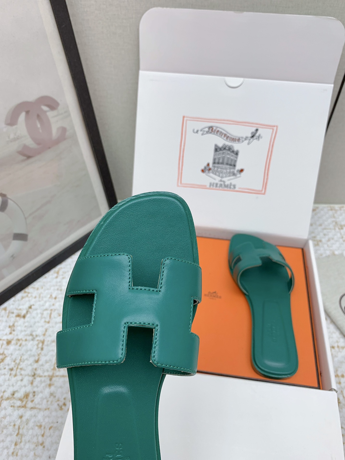 Hermès Oran Leather Heeled Sandals Slides - Style & Comfort Combined 10 i1750232879 9453 1