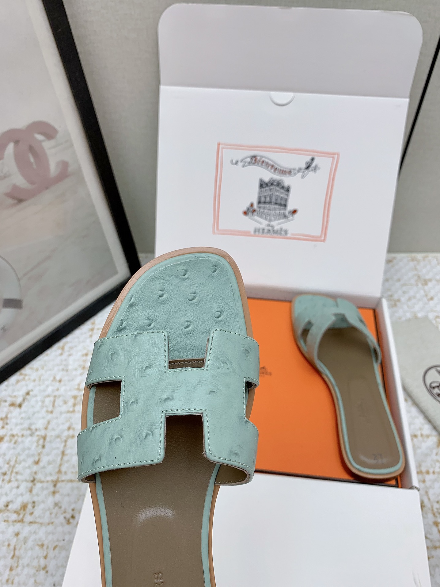 Hermès Oran Leather Slides Sandals - Classic Style, Various Sizes Available 9 i1750233904 4610 5