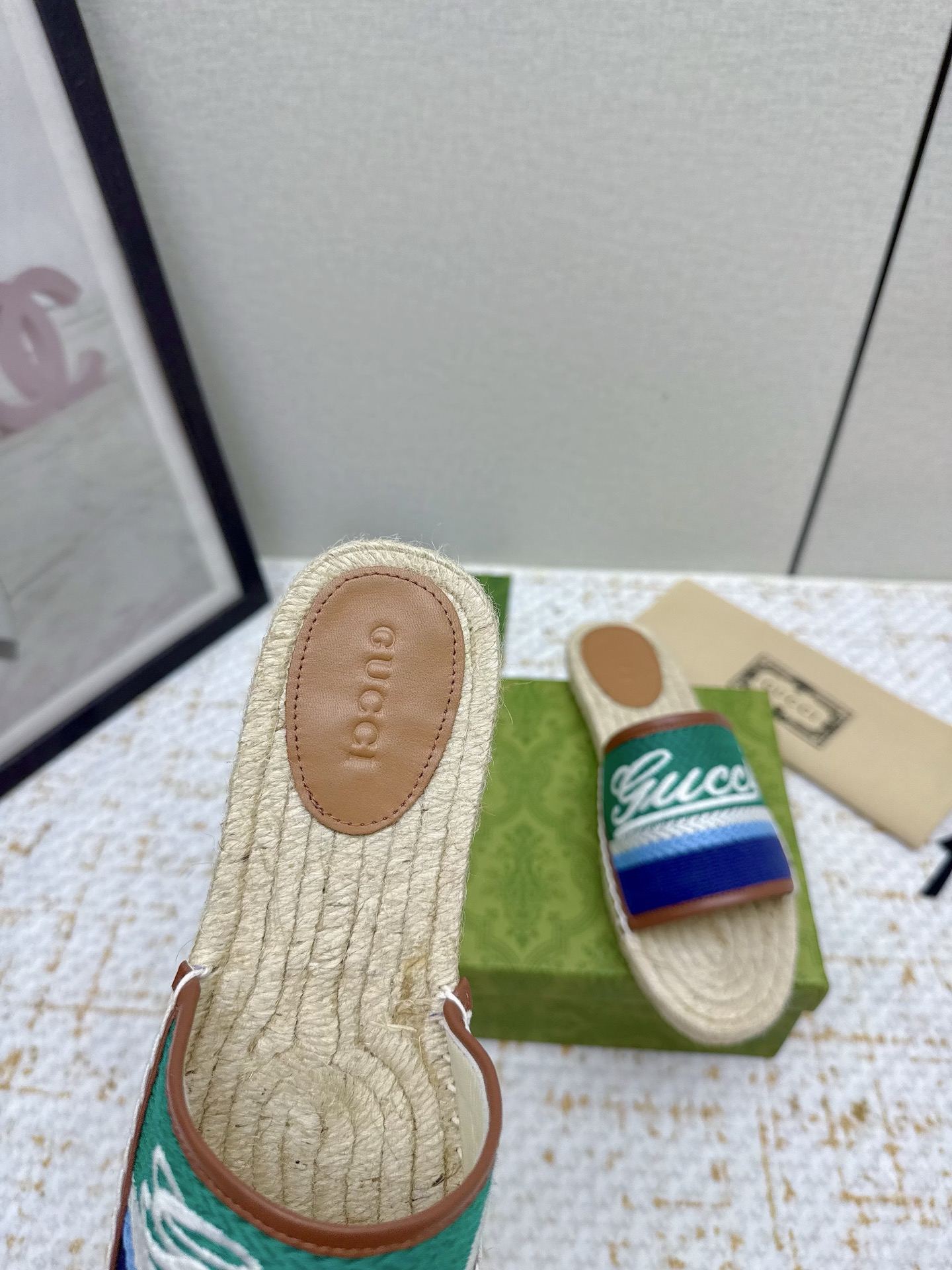 Gucci Women's Espadrille Slide Sandal with Logo, Comfortable and Stylish 7 i1751856758225 224 0 5