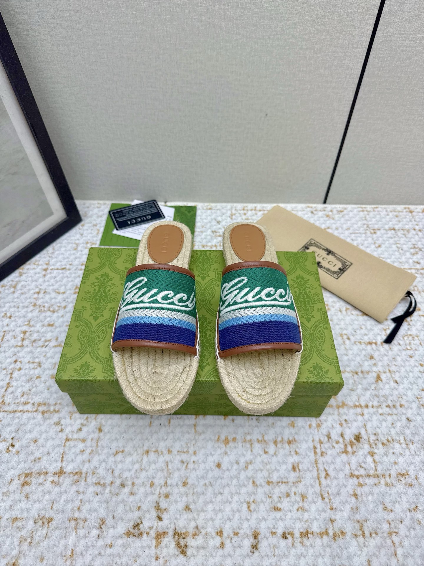 Gucci Women's Espadrille Slide Sandal with Logo, Comfortable and Stylish 3 i1751856758232 8449 0 1