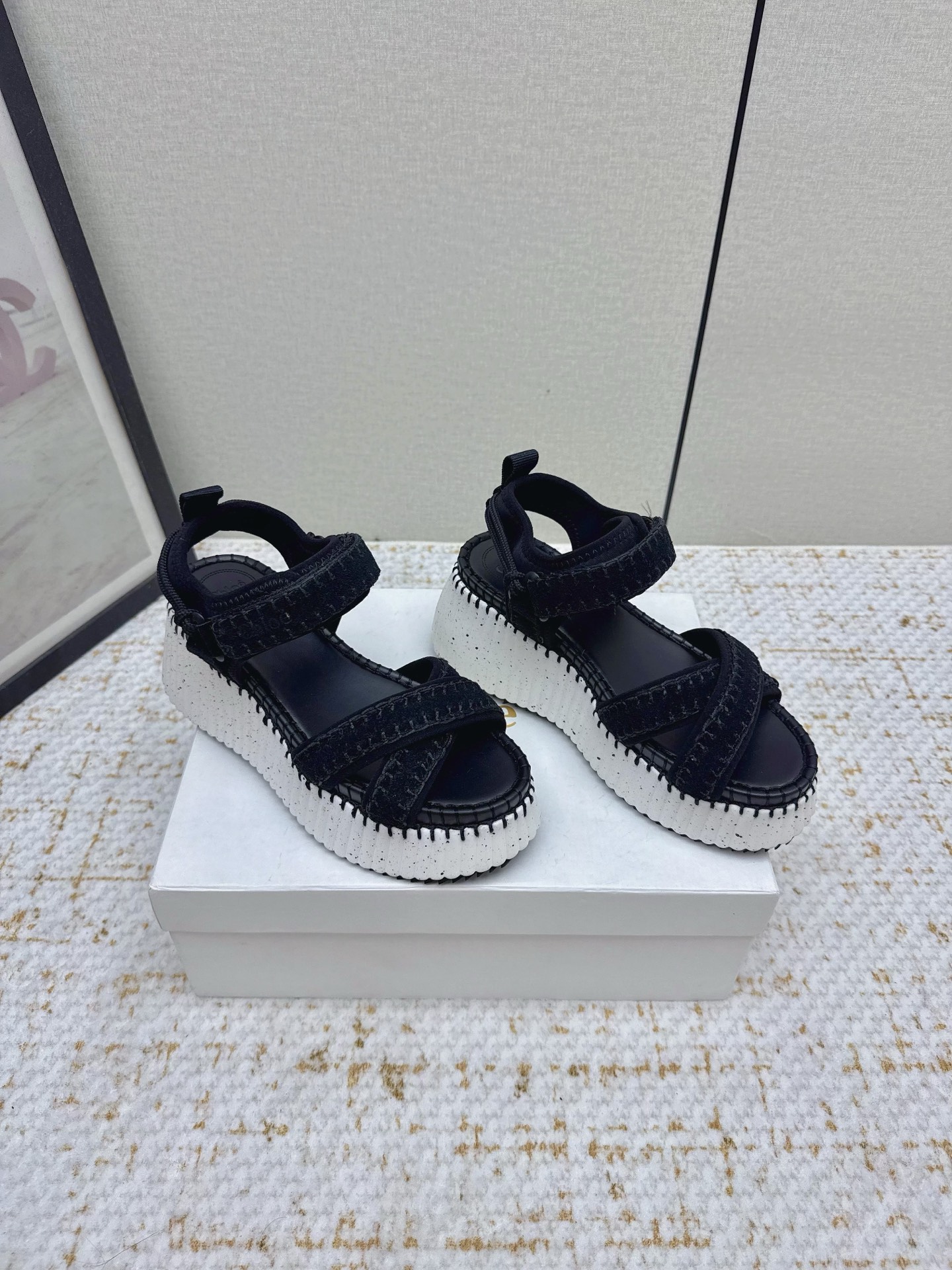 Chol’s 2024s: Stylish High Production Sandals with Cow Velvet and Bubble Vacuum Bottom