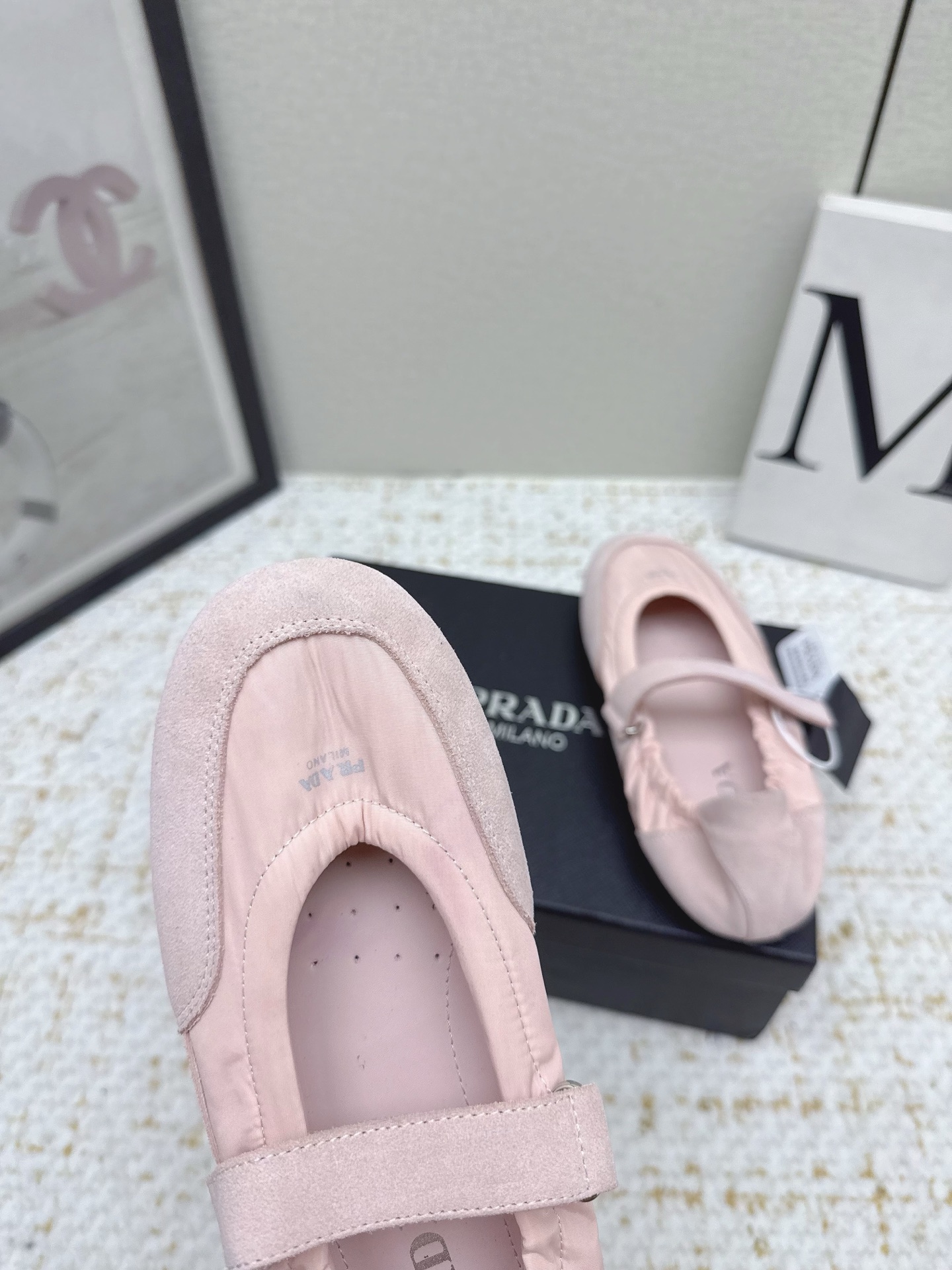 “Prada 25sssfw Mary Jane’s Recreational Shoes: High-Quality Sheepskin Ballet Shoes” - 图片 9